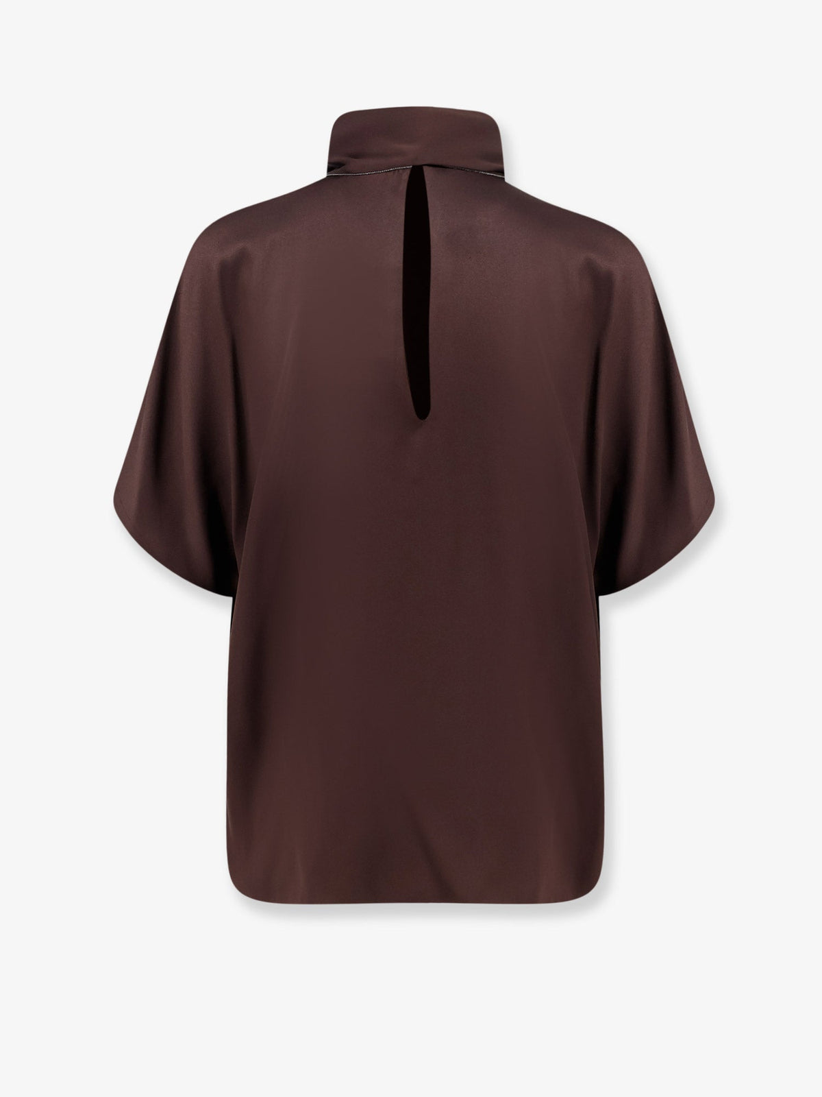 Brunello Cucinelli Silk top - Espresso