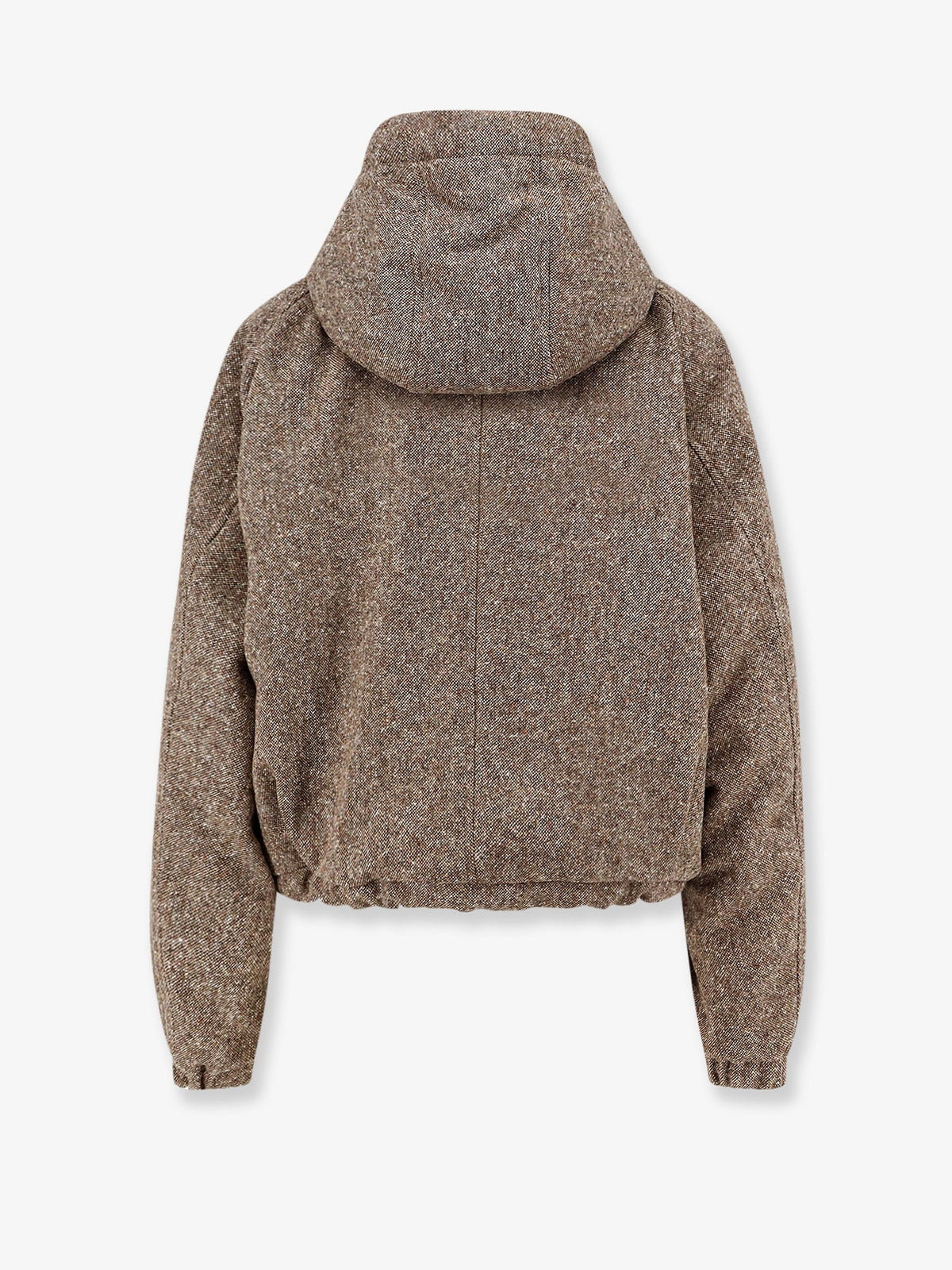 Brunello Cucinelli Mélange virgin wool blend jacket - Marrone