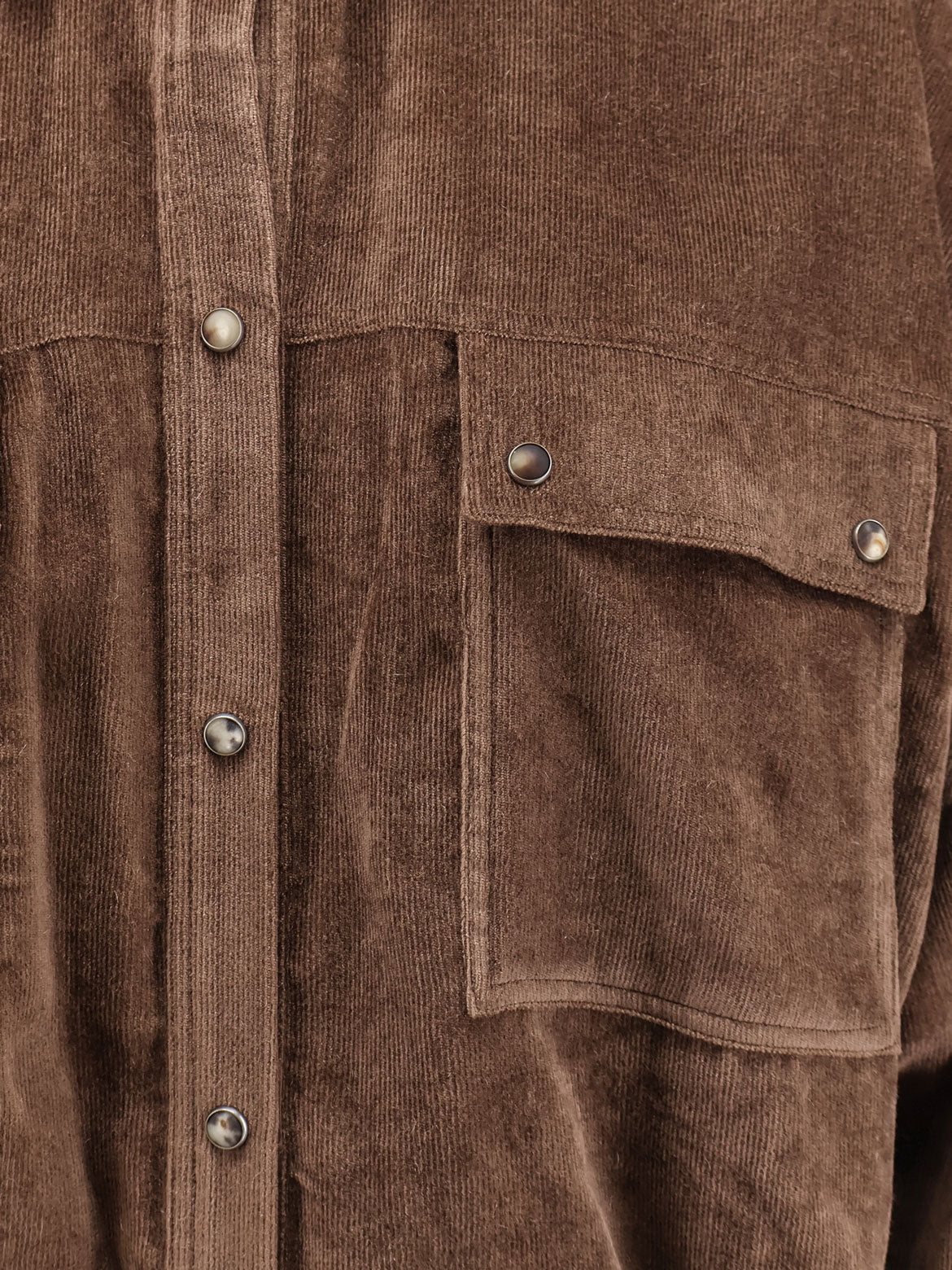 Brunello Cucinelli Corduroy shirt - Sigaro
