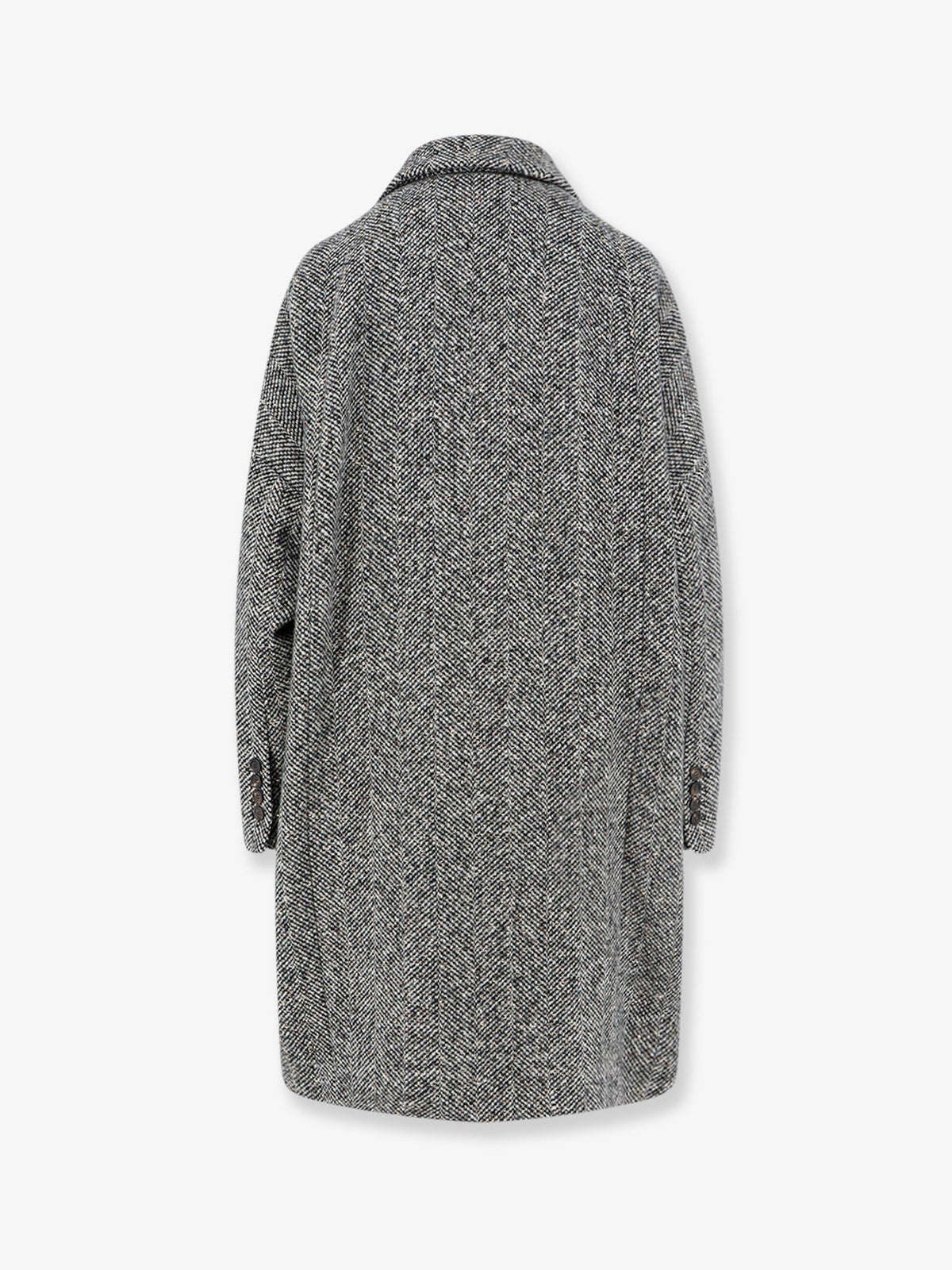 Brunello Cucinelli Virgin wool and alpaca overcoat - Panama Black