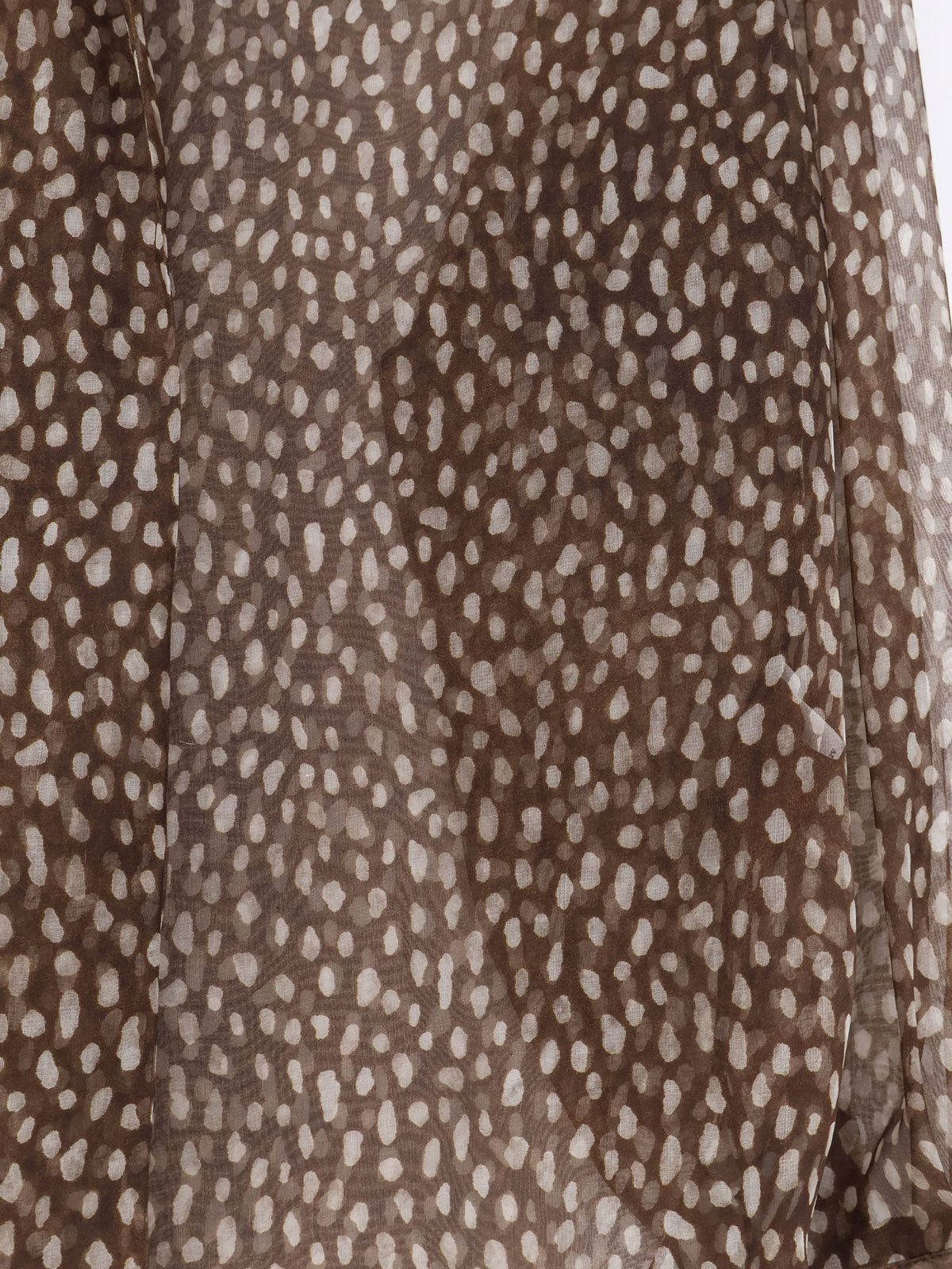 Brunello Cucinelli Sheer silk shirt - Chocolate