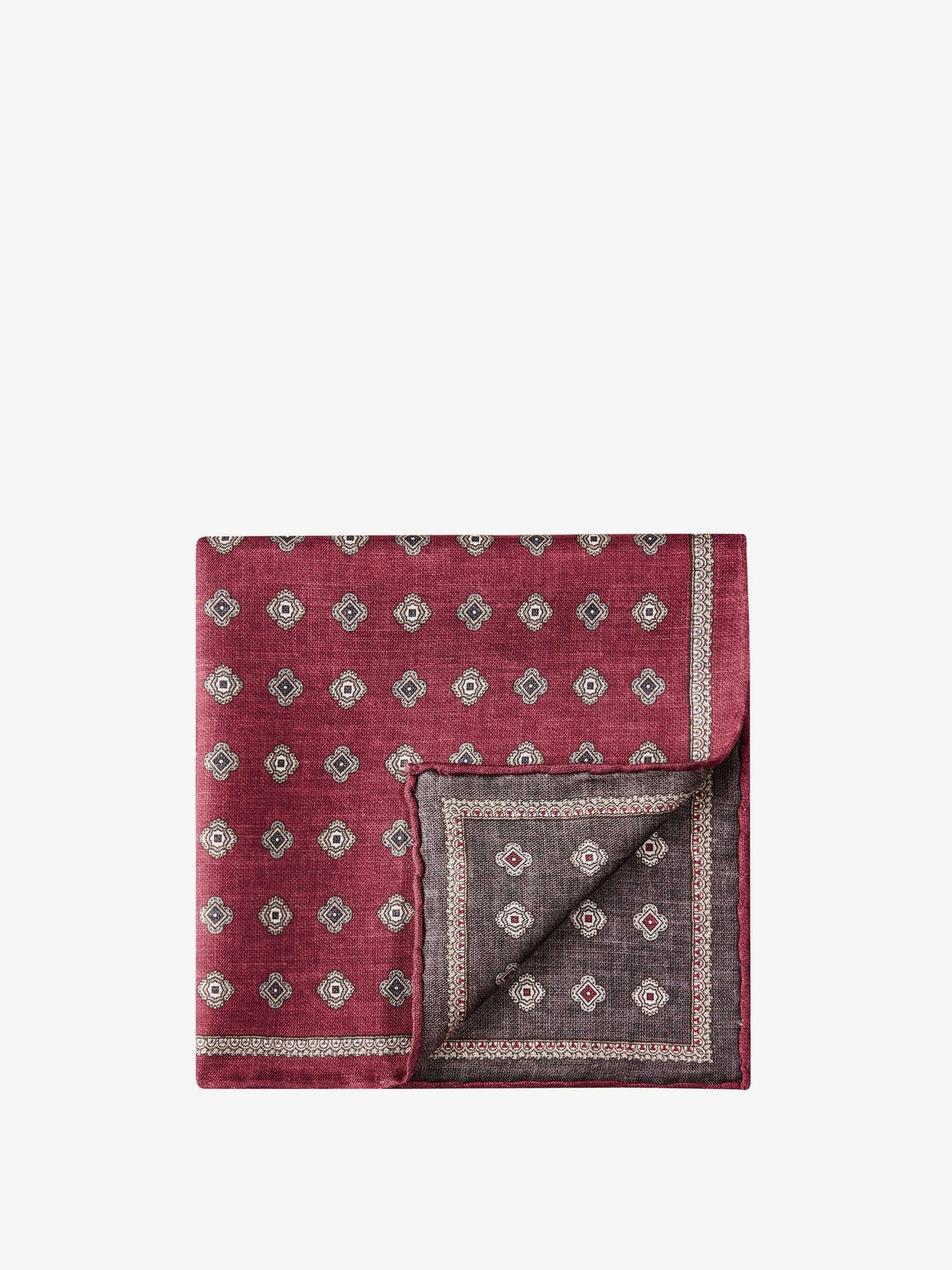 Brunello Cucinelli Silk Pochette - Lava