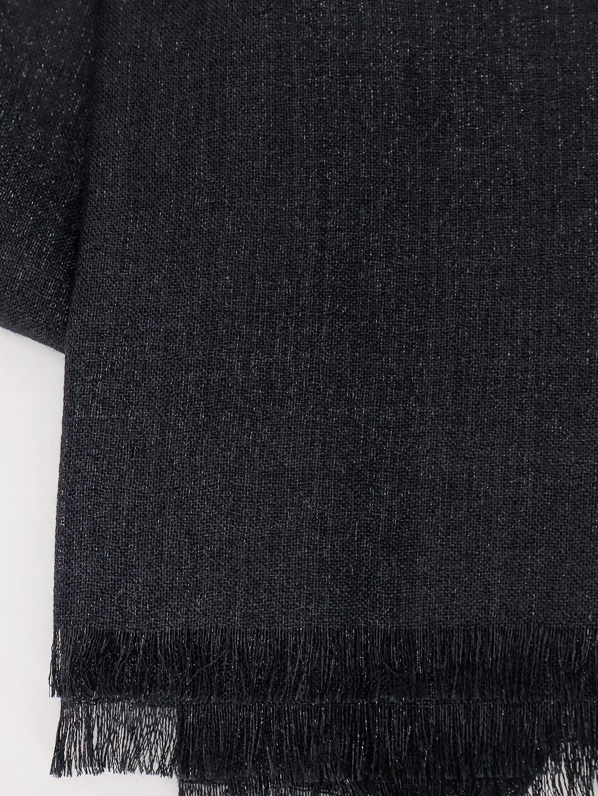 Brunello Cucinelli Sparkling cashmere and silk scarf - Nero
