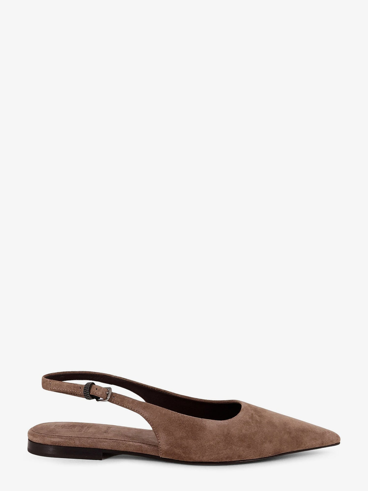 Brunello Cucinelli Suede ballerinas with side Monili detail - Shore