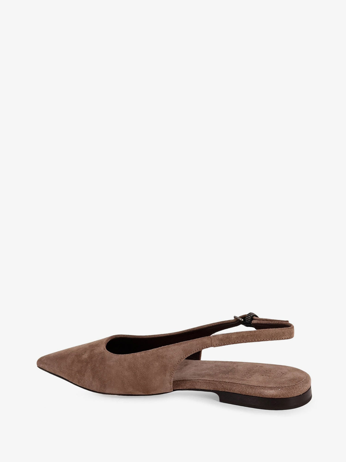 Brunello Cucinelli Suede ballerinas with side Monili detail - Shore
