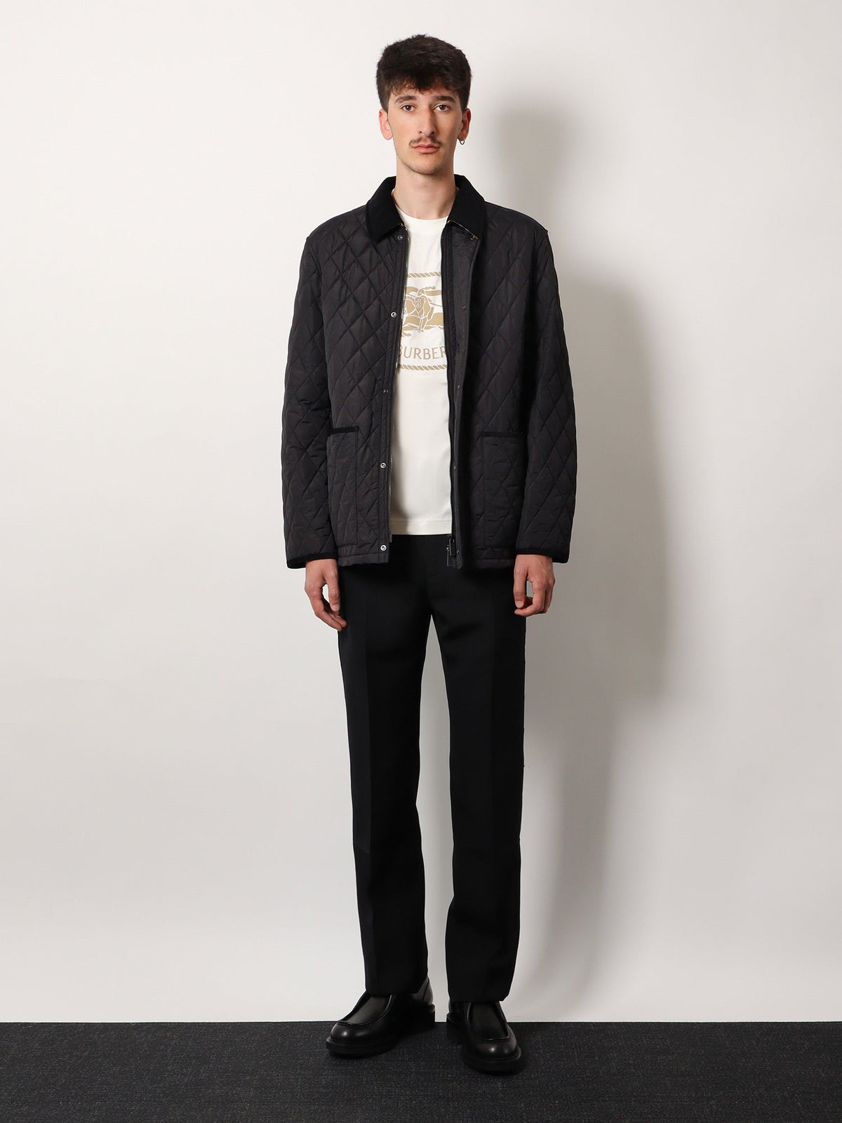 Burberry Seth organic cotton blend t-shirt - Chalk