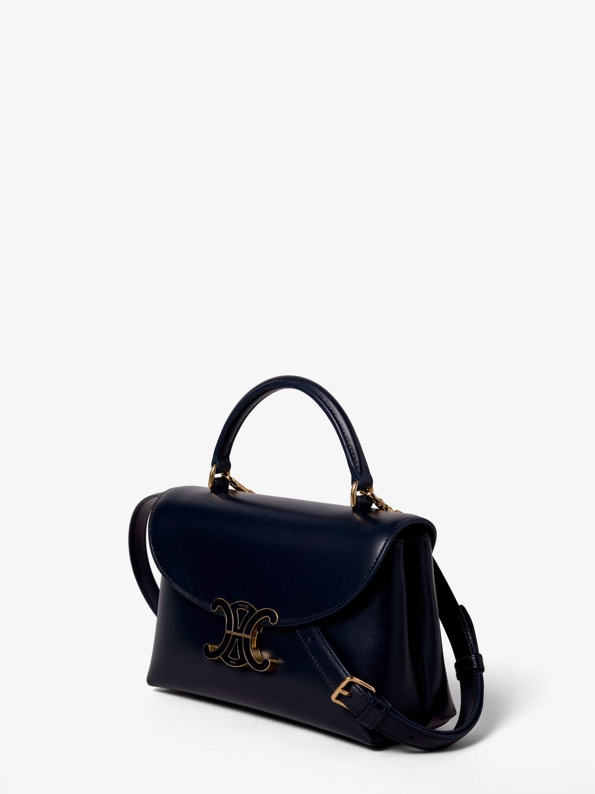 Celine Teen Nino handbag in smooth satin calfskin - Ink Blue