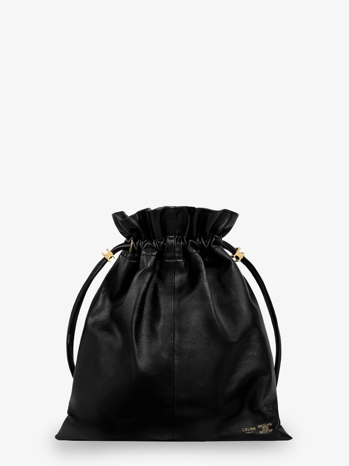 Celine Crystal leather crossbody bag - Black