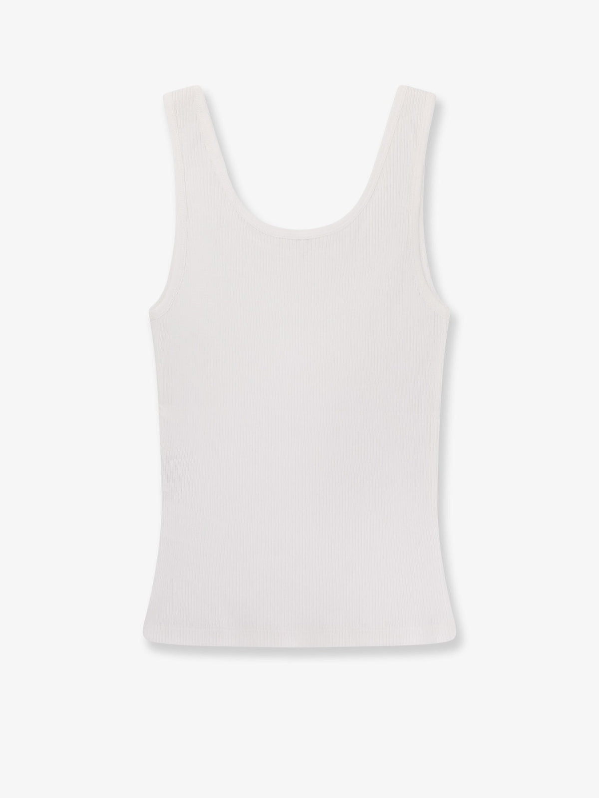 Chloé Ribbed cotton tank top - White