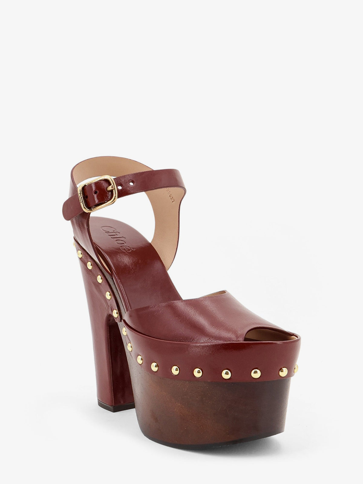 Chloé Meret sandals with oversized platform - Burnt Purple