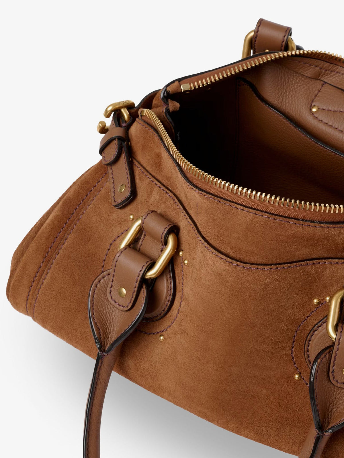 Chloé Paddington suede shoulder bag - Vintage Brown