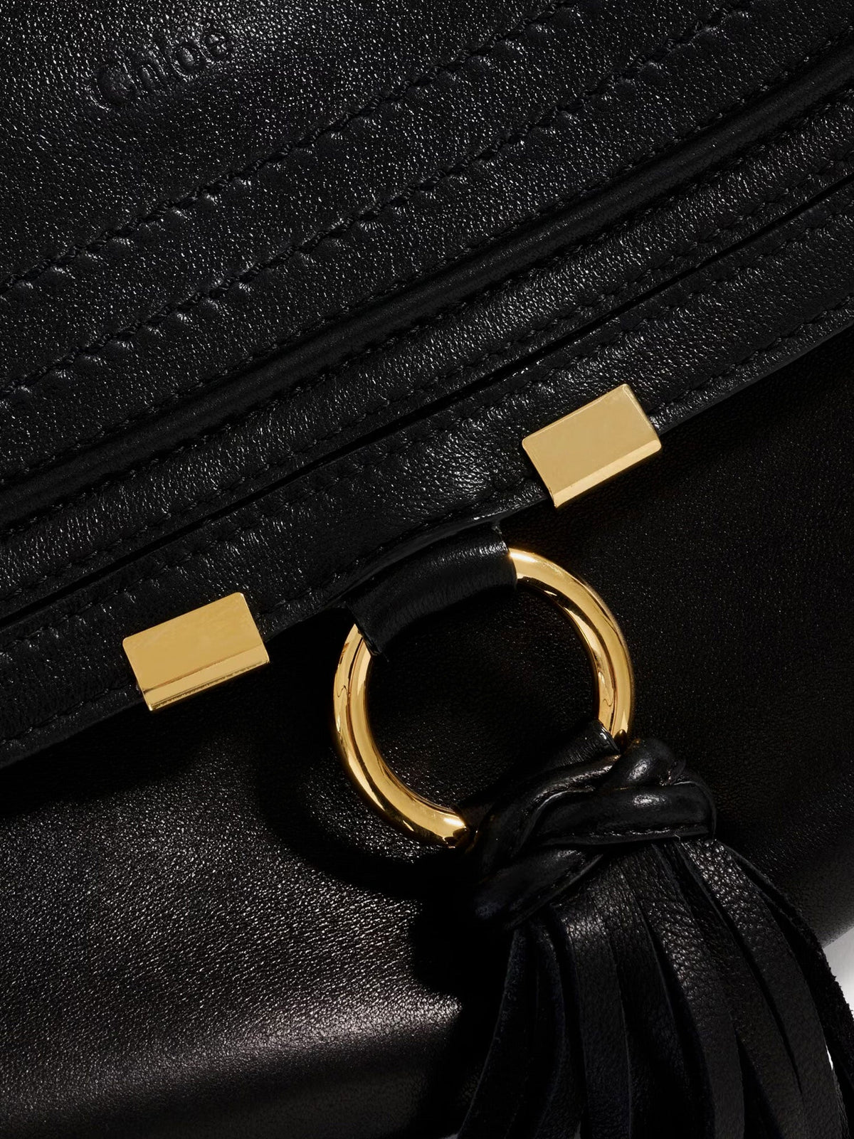 Chloé Marcie Foulard leather shoulder bag - Black