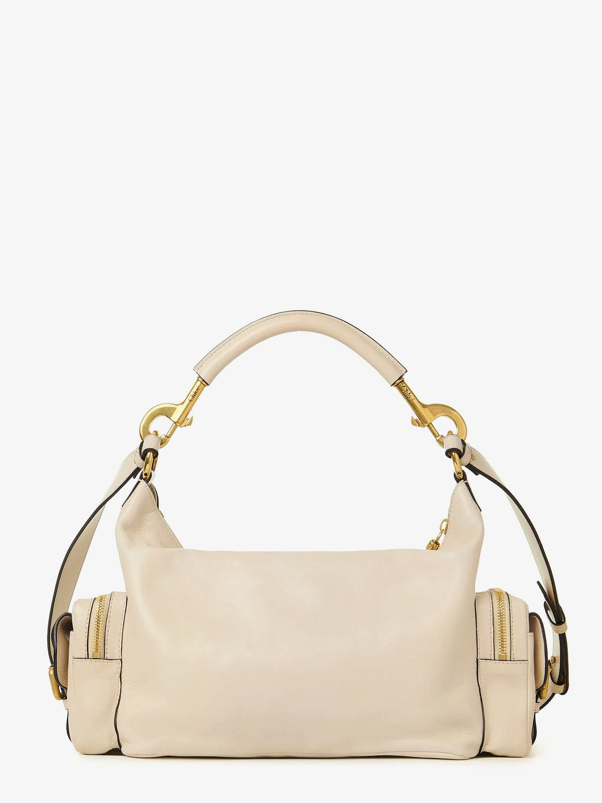 Chloé Medium Double Carry leather shoulder bag - Sweet Beige