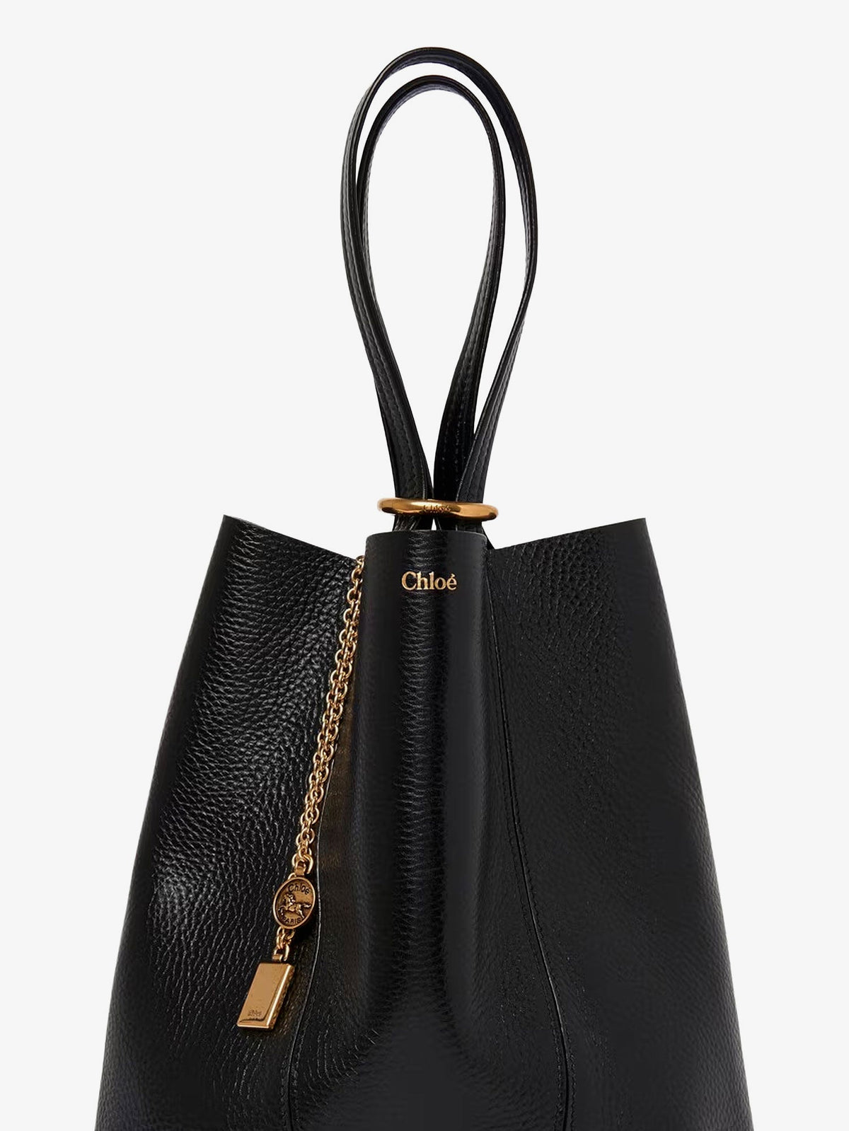 Chloé Chloé Spin leather shoulder bag - Black