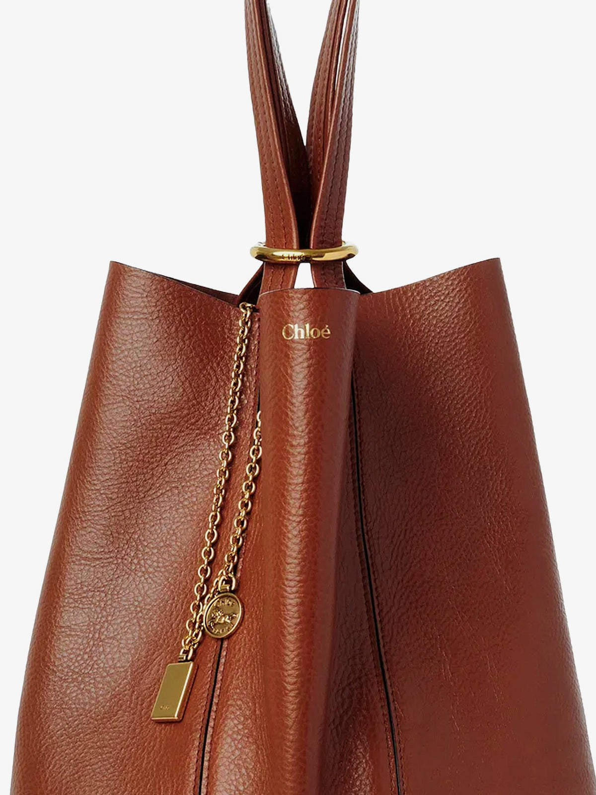 Chloé Chloé Spin leather shoulder bag - Blushy Brown