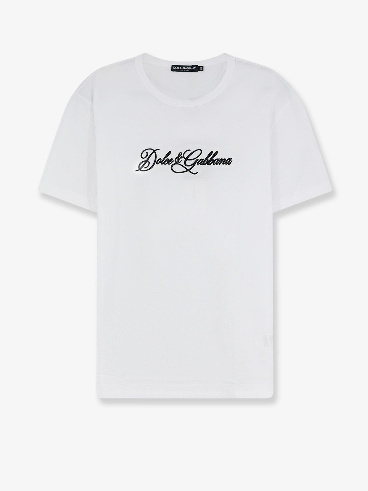 Dolce & Gabbana Cotton t-shirt with Logo - Bianco Ottico