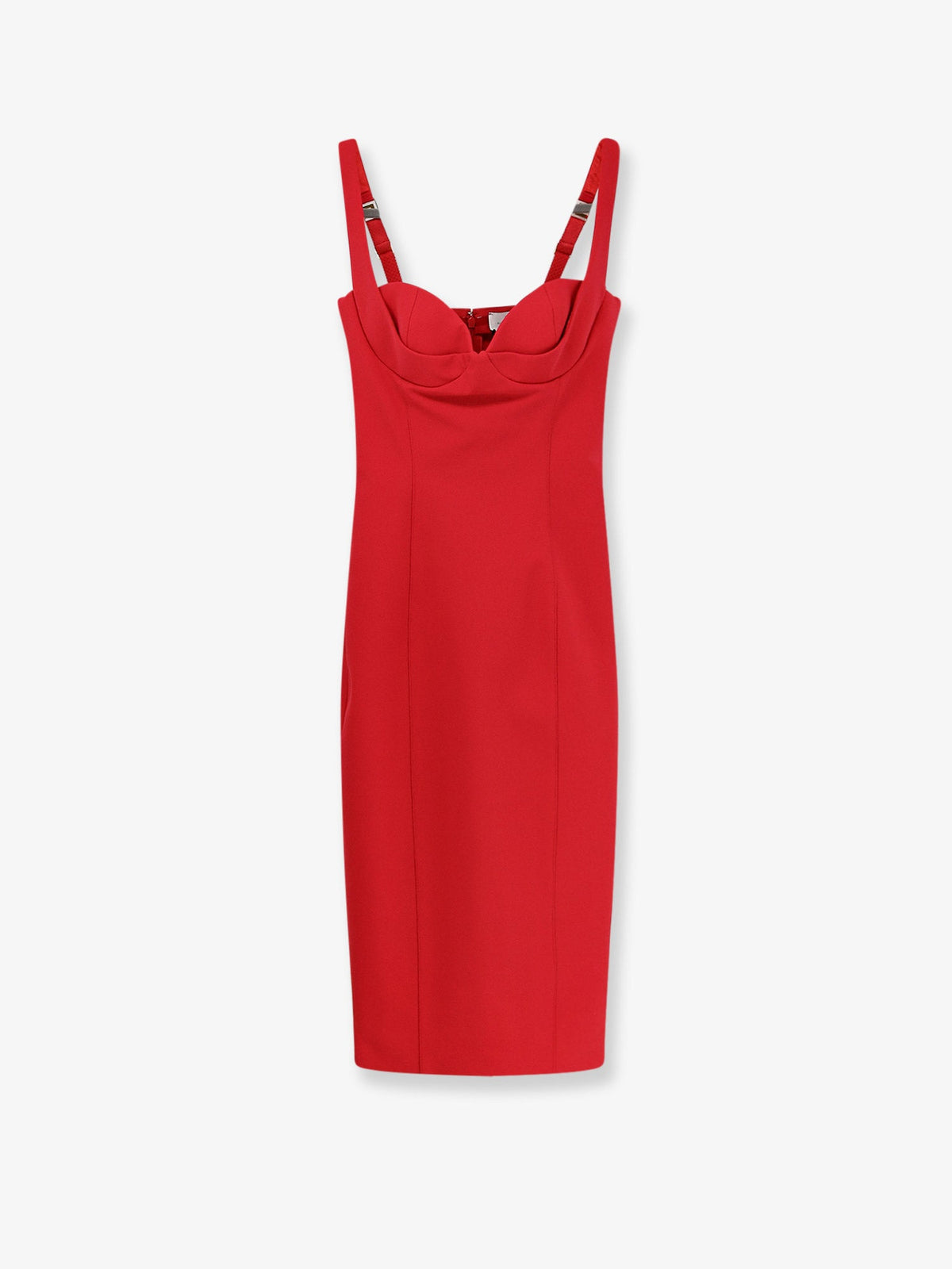 Elisabetta Franchi Fitted stretch fabric midi dress - Redpassion