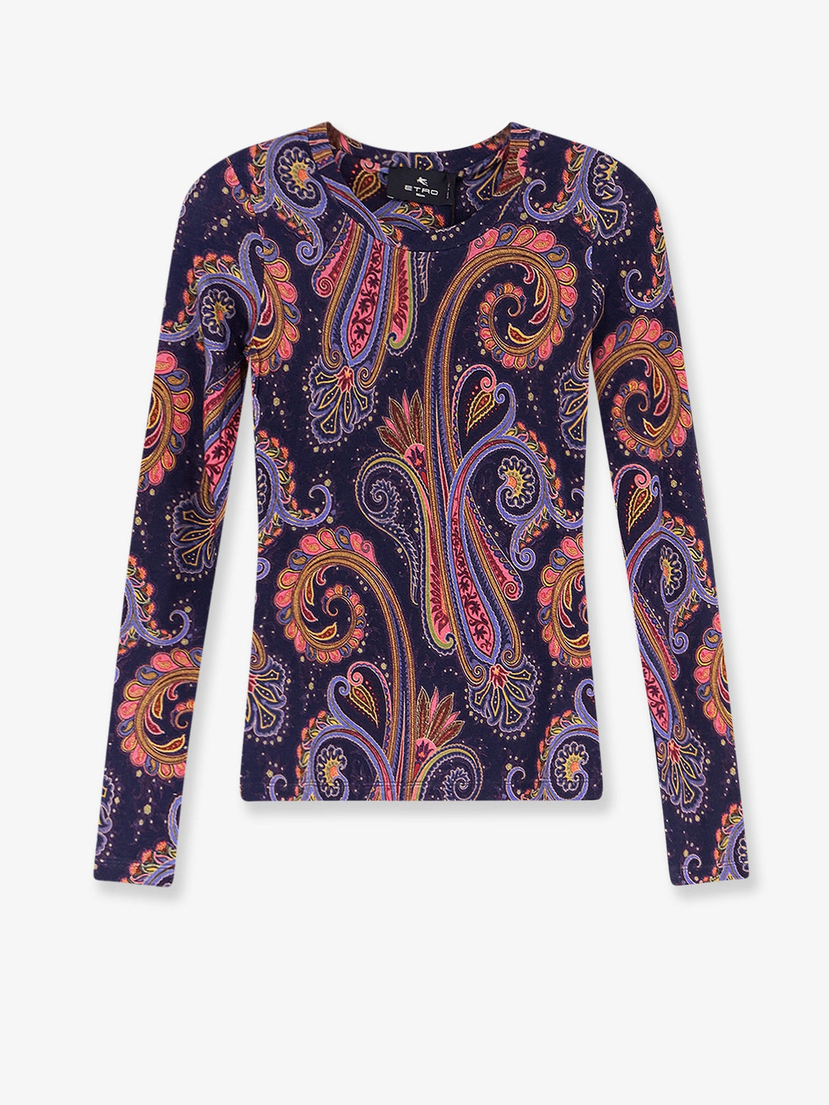 Etro Paisley viscose and wool t-shirt - Multicolor