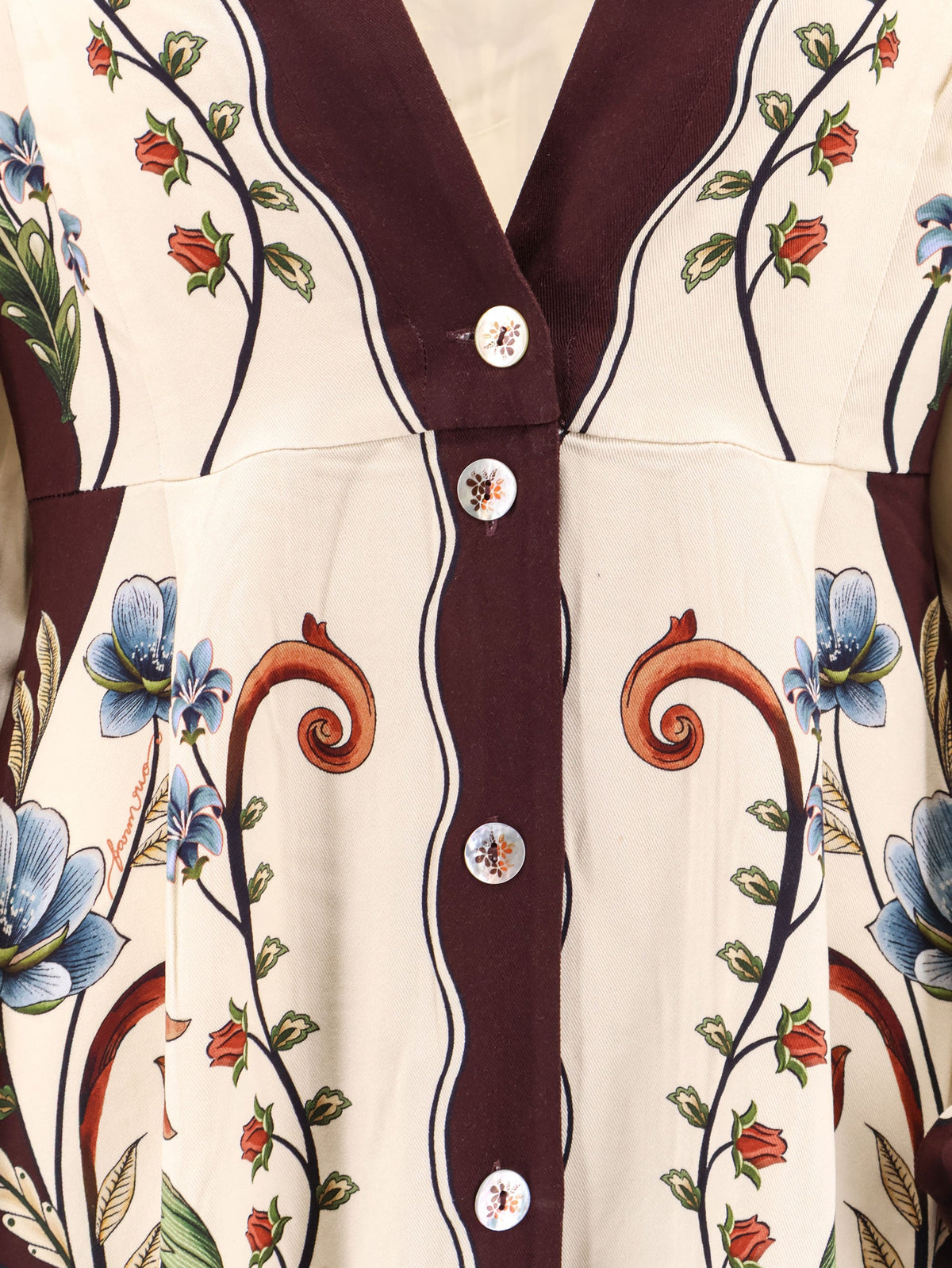 Farm Rio Millena maxi dress with all-over print - Winterwhite