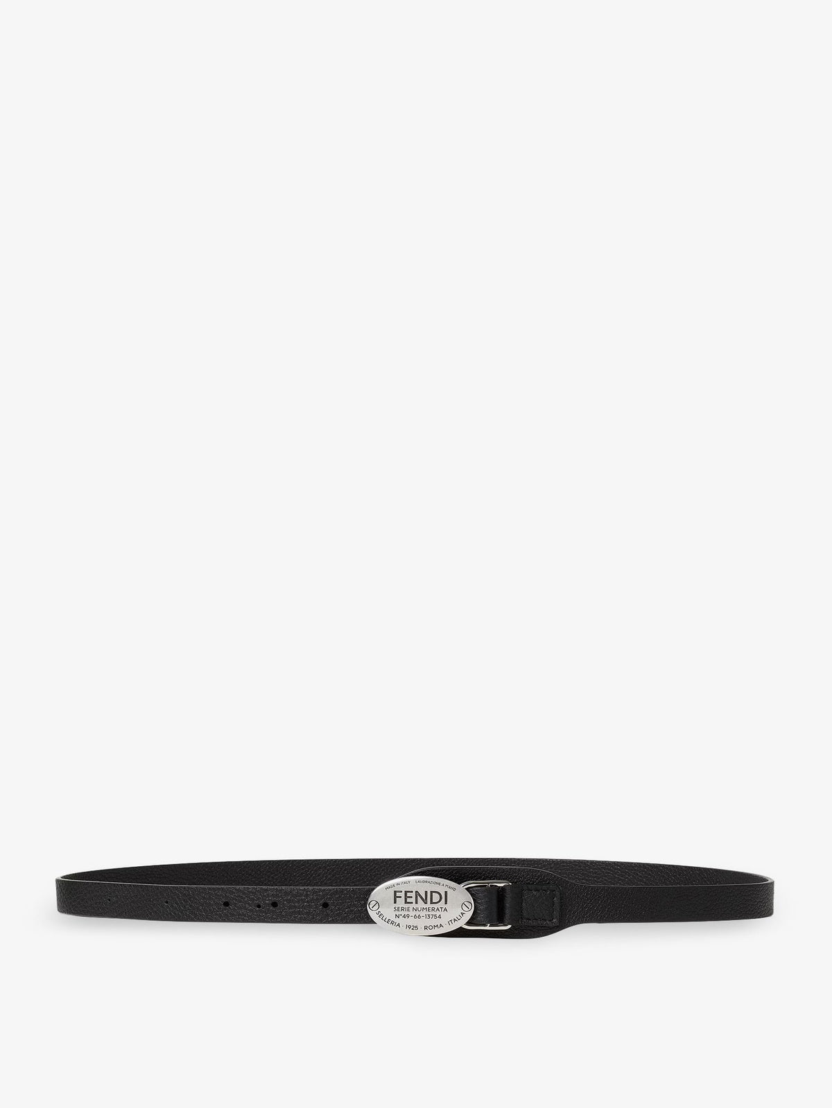 Fendi Selleria lather belt - Nero