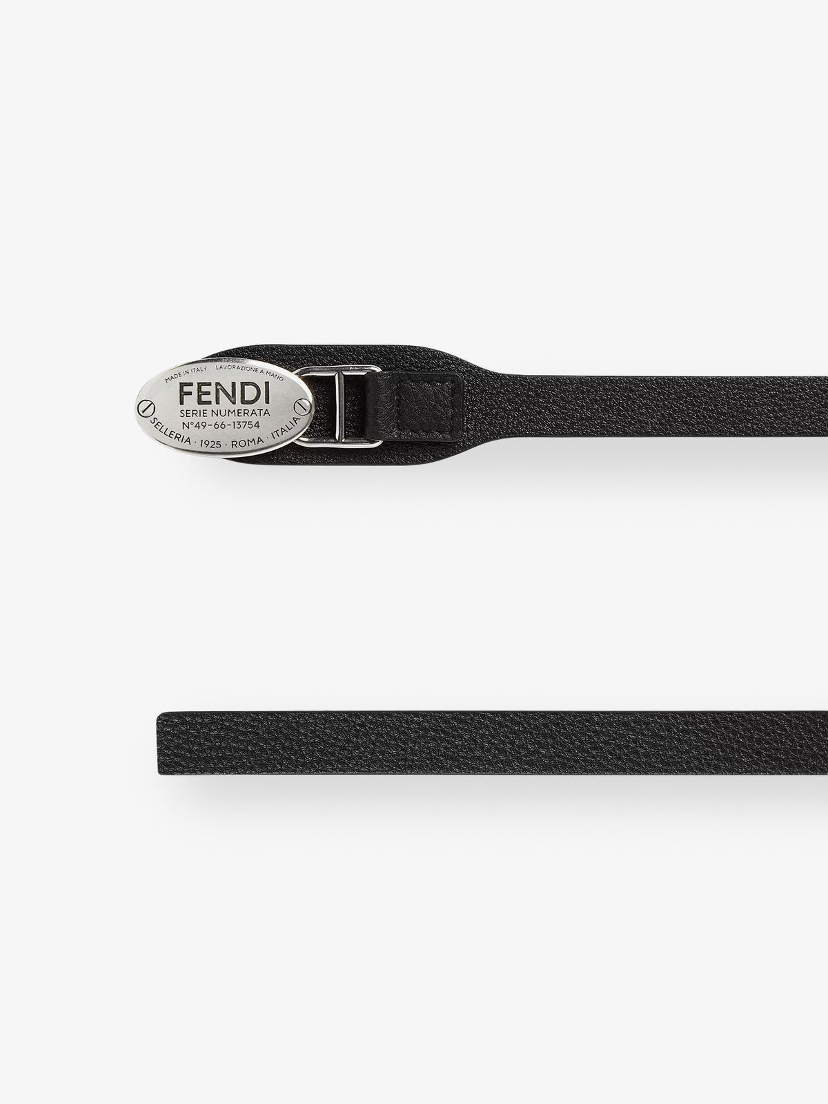 Fendi Selleria lather belt - Nero