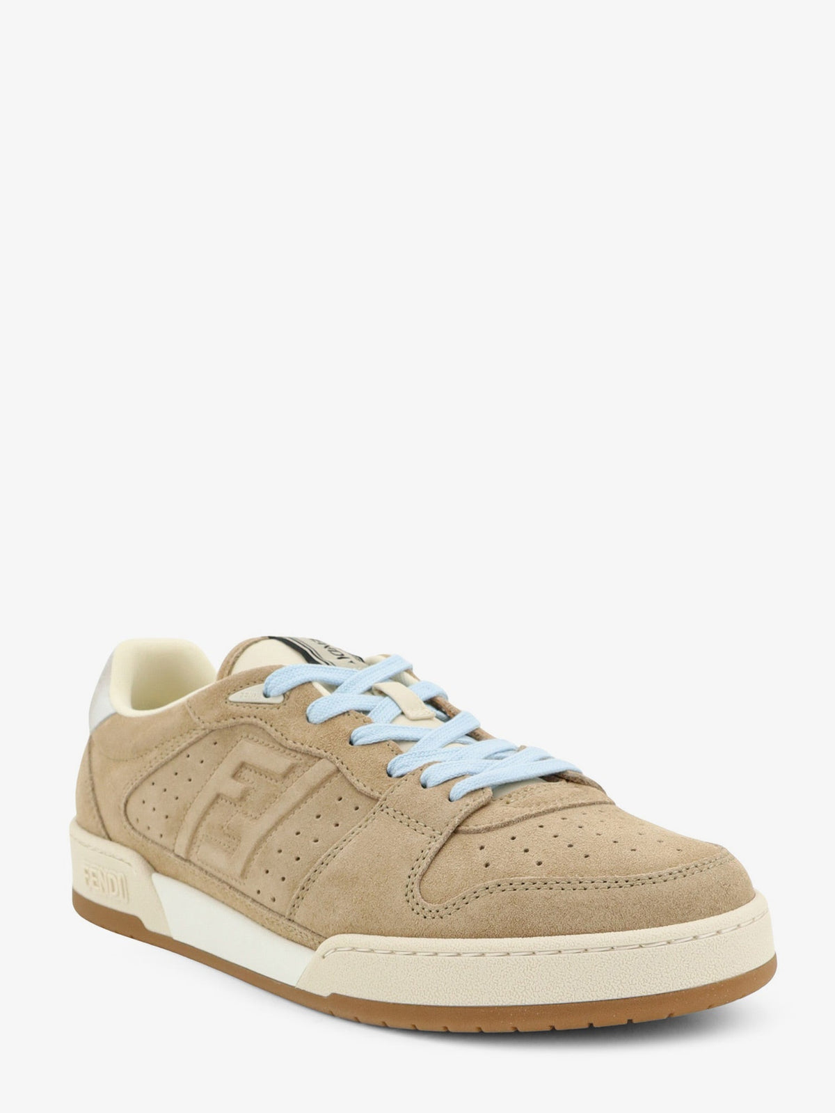Fendi Fendi Match suede sneakers - Lightecru