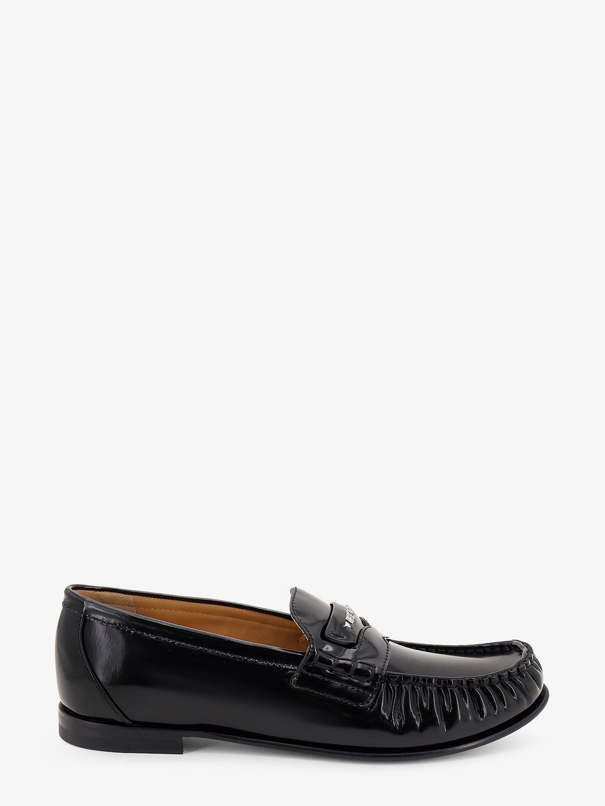 Fendi Leather Scrunch loafers - Nero