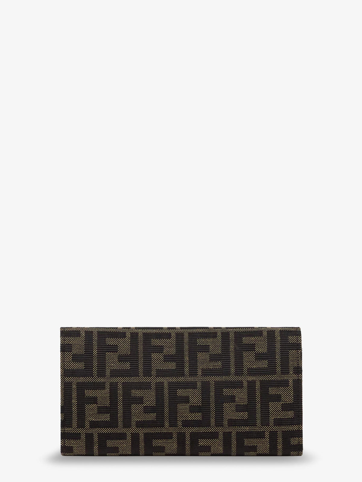 Fendi FF Zucca Fabric Continental Wallet with Chain Tube - Tabaccomoro