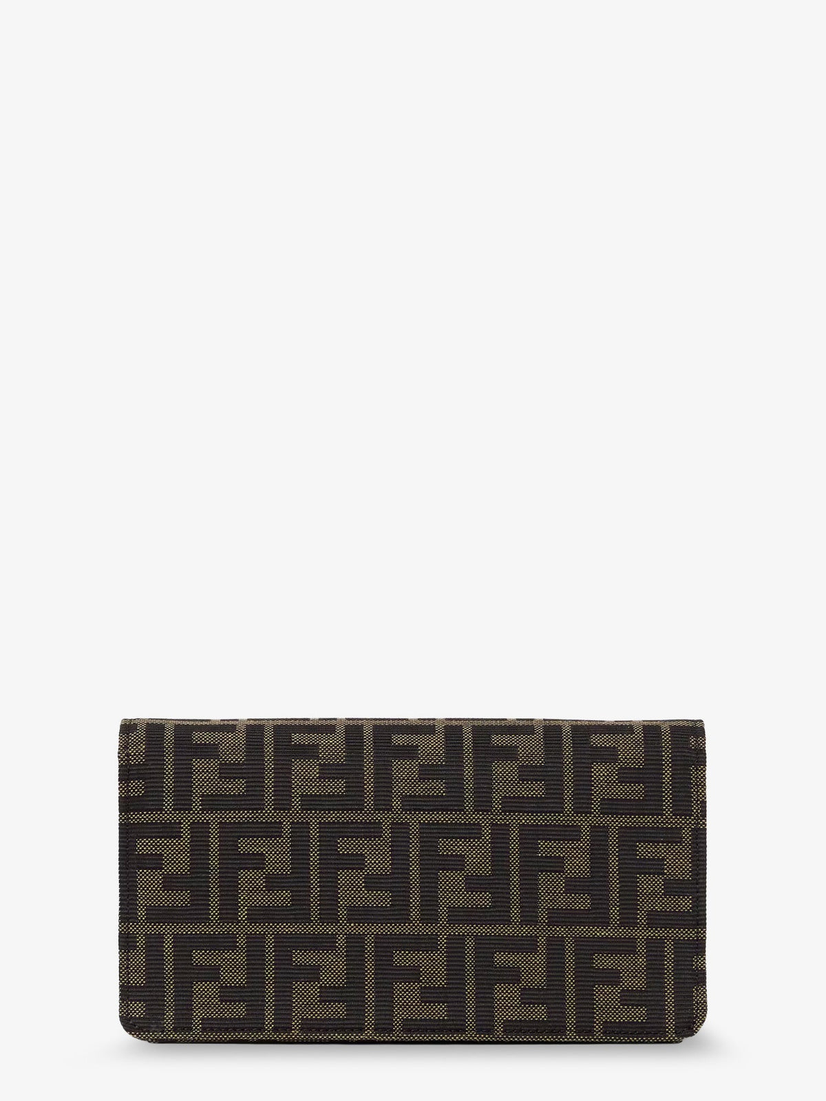 Fendi Wallet on Chain Tube FF Zucca fabric crossbody bag - Ebano