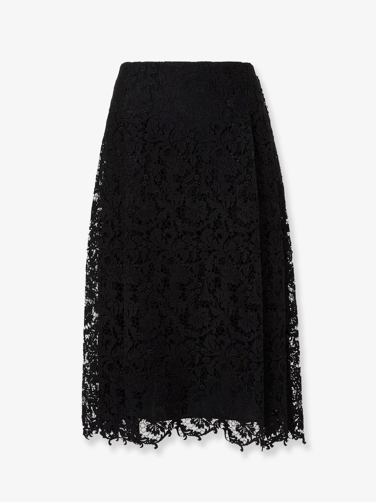 Fendi Black macramé lace skirt - Nero