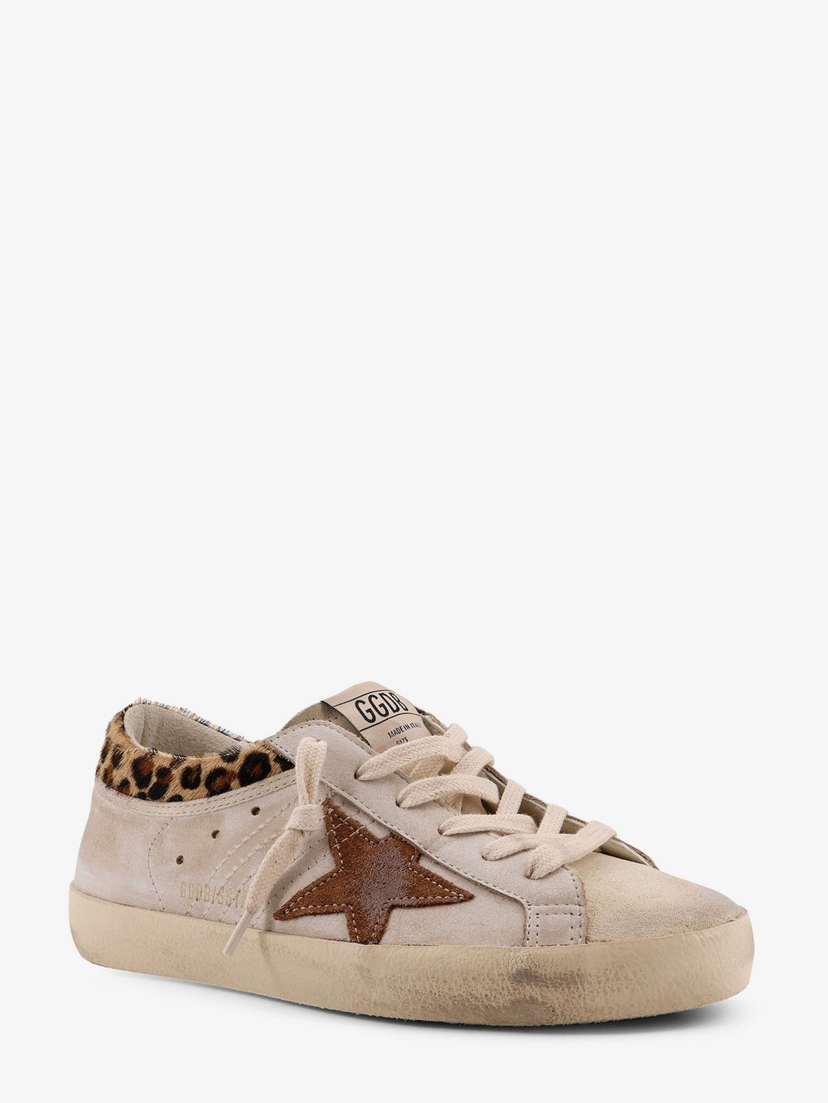 Golden Goose Super Star with List leather sneakers - Whitebeigeseedpearlbeigebrownl