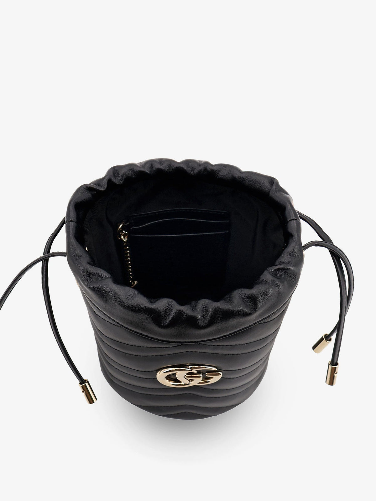 Gucci GG Marmont matelassé leather bucket bag - Black