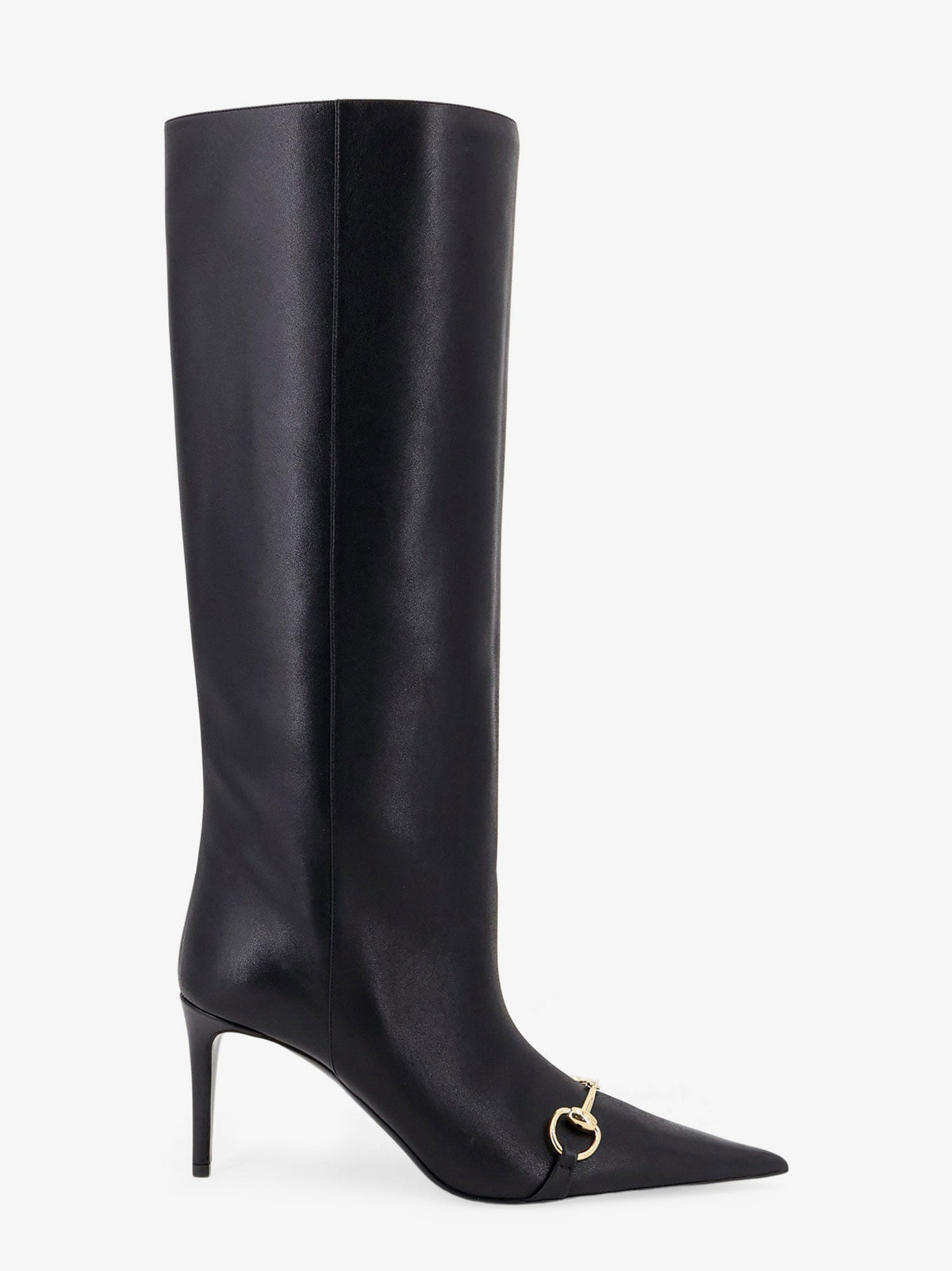 Gucci Donna slip-on leather boots - Black