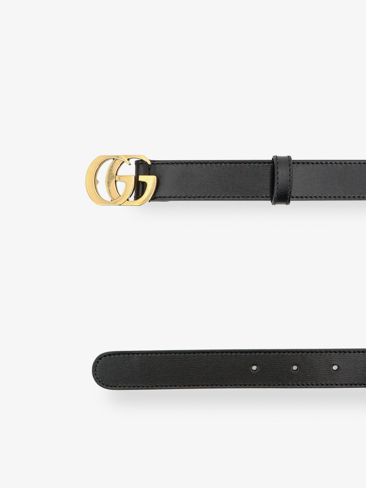 Gucci Cut GG Marmont leather belt - Black