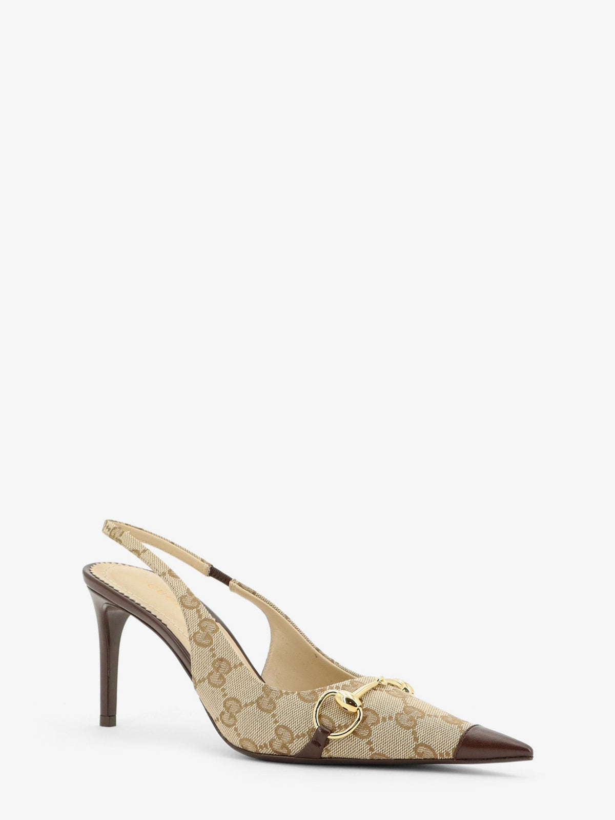 Gucci GG fabric décolleté - Sandbrown