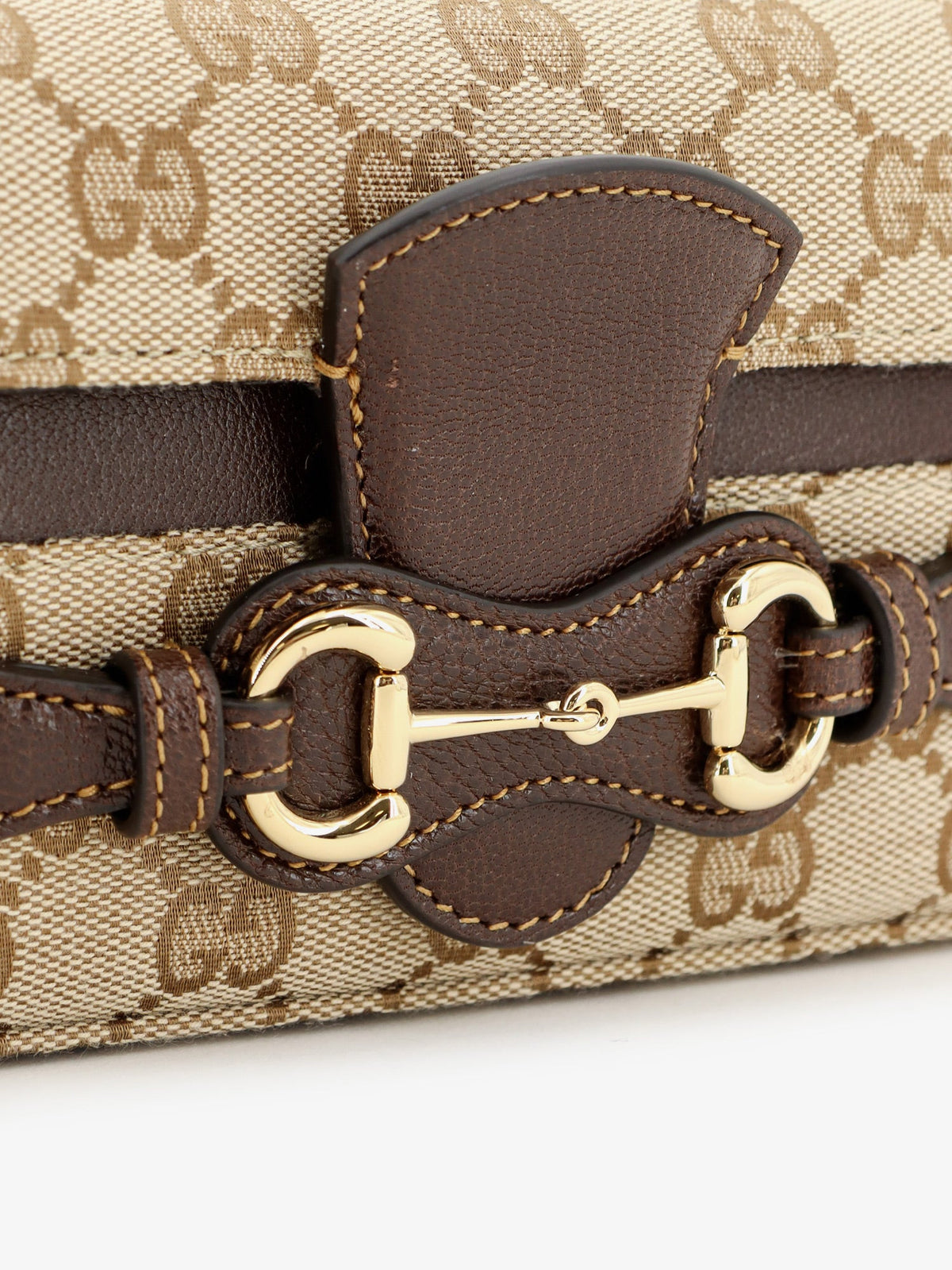 Gucci Wallet with chain and Horse Clip - Sandbrown