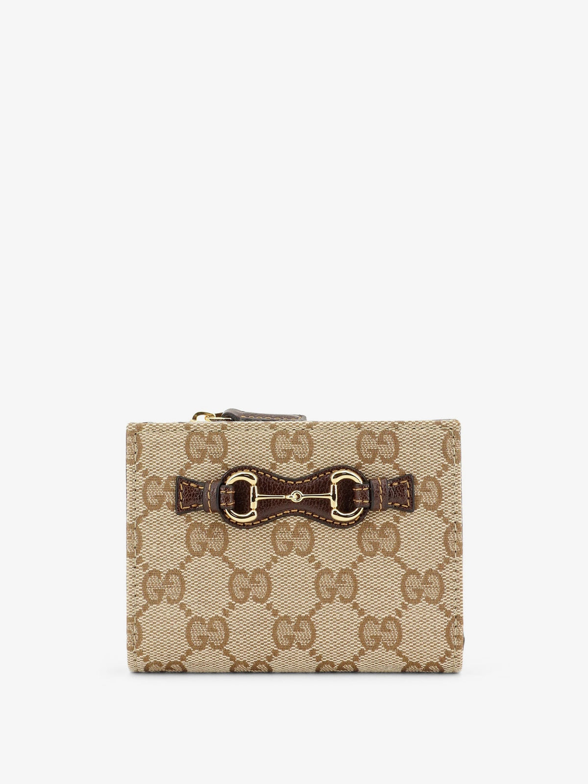 Gucci GG fabric wallet - Sandbrown