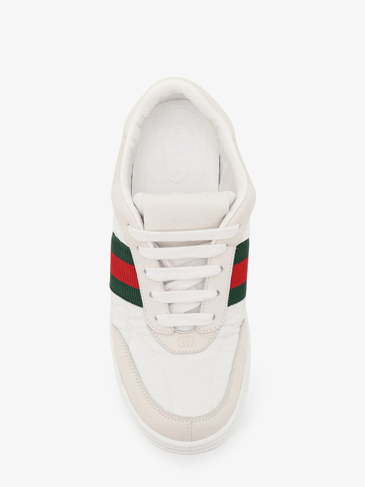 Gucci Screener sneakers in nylon with side Web detail - White