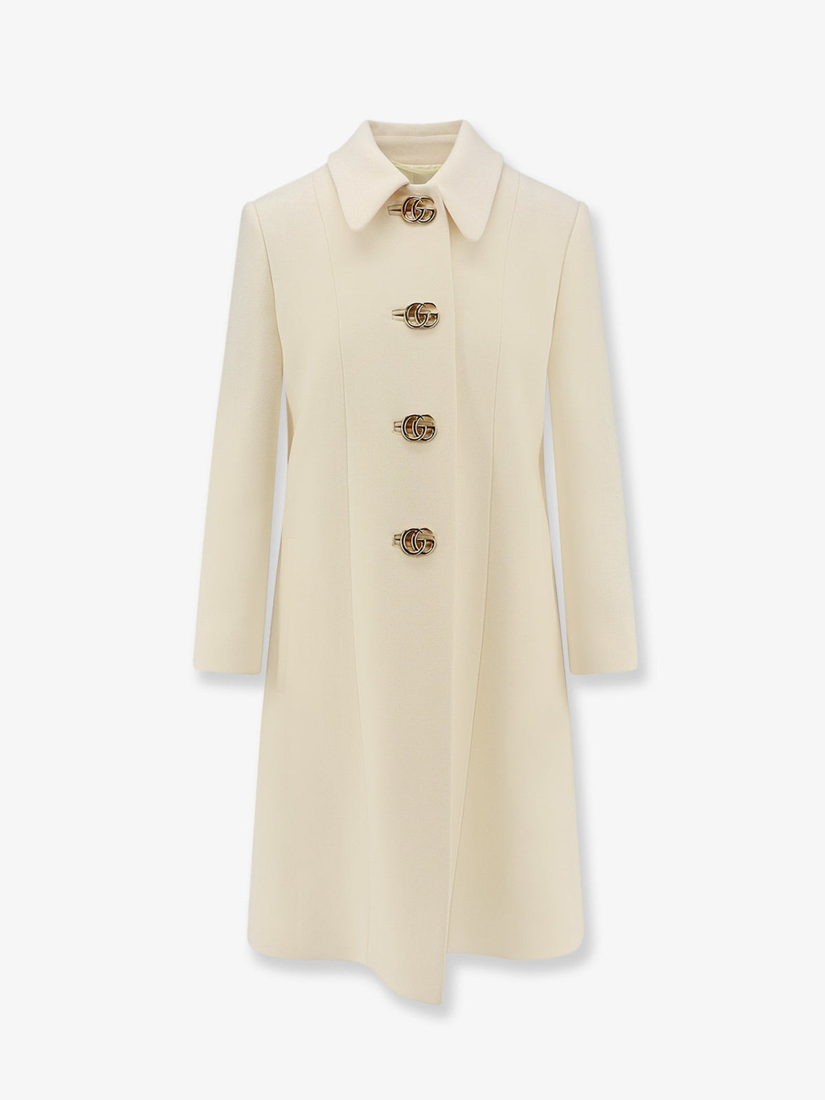 Gucci White wool crêpe coat - Whitemagnolia