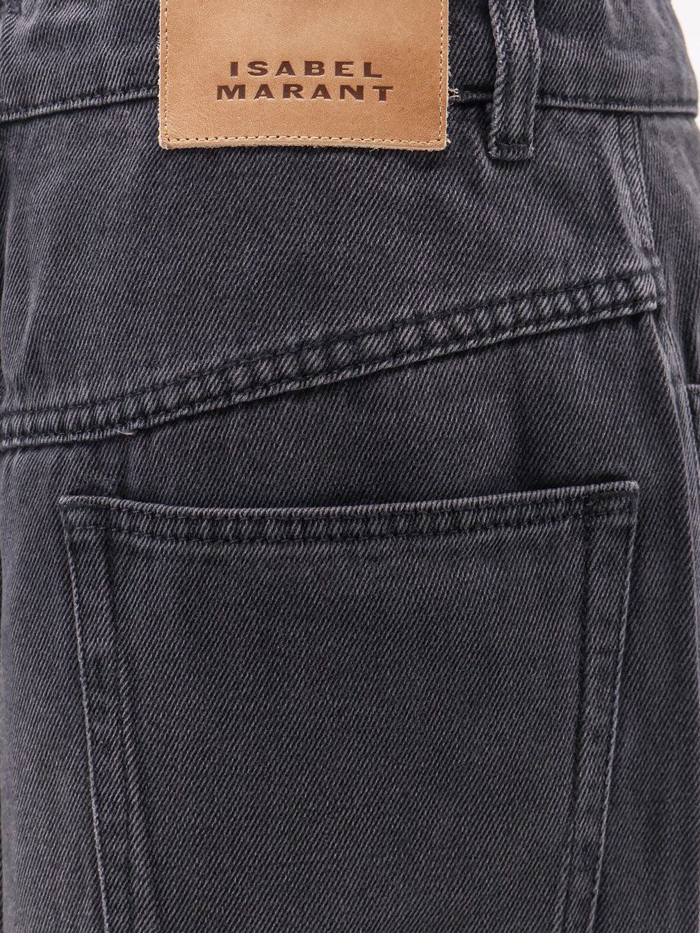 Isabel Marant Faharia black denim skirt - Faded Black