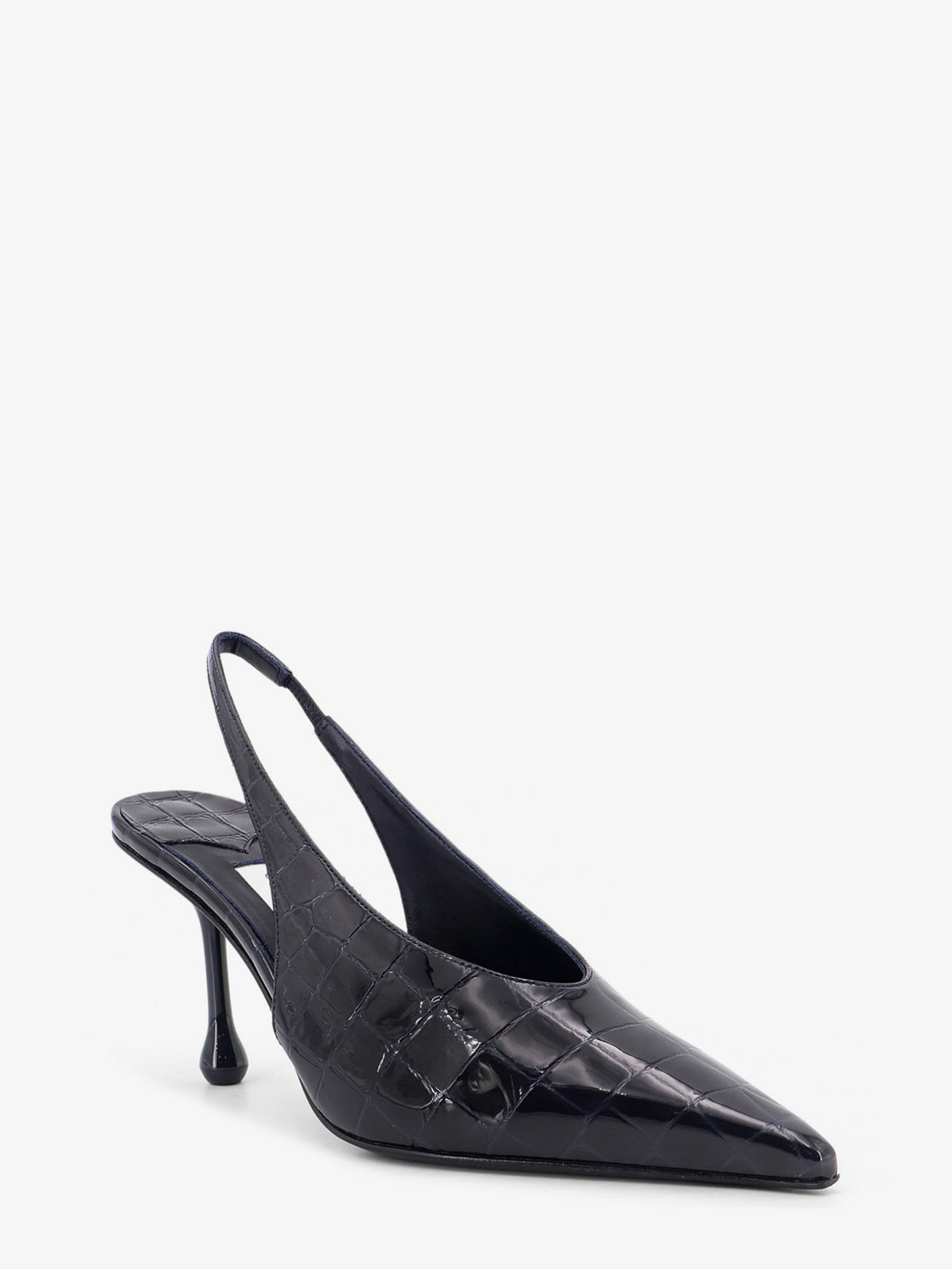 Jimmy Choo Patent leather pumps with crocodile print - Marine