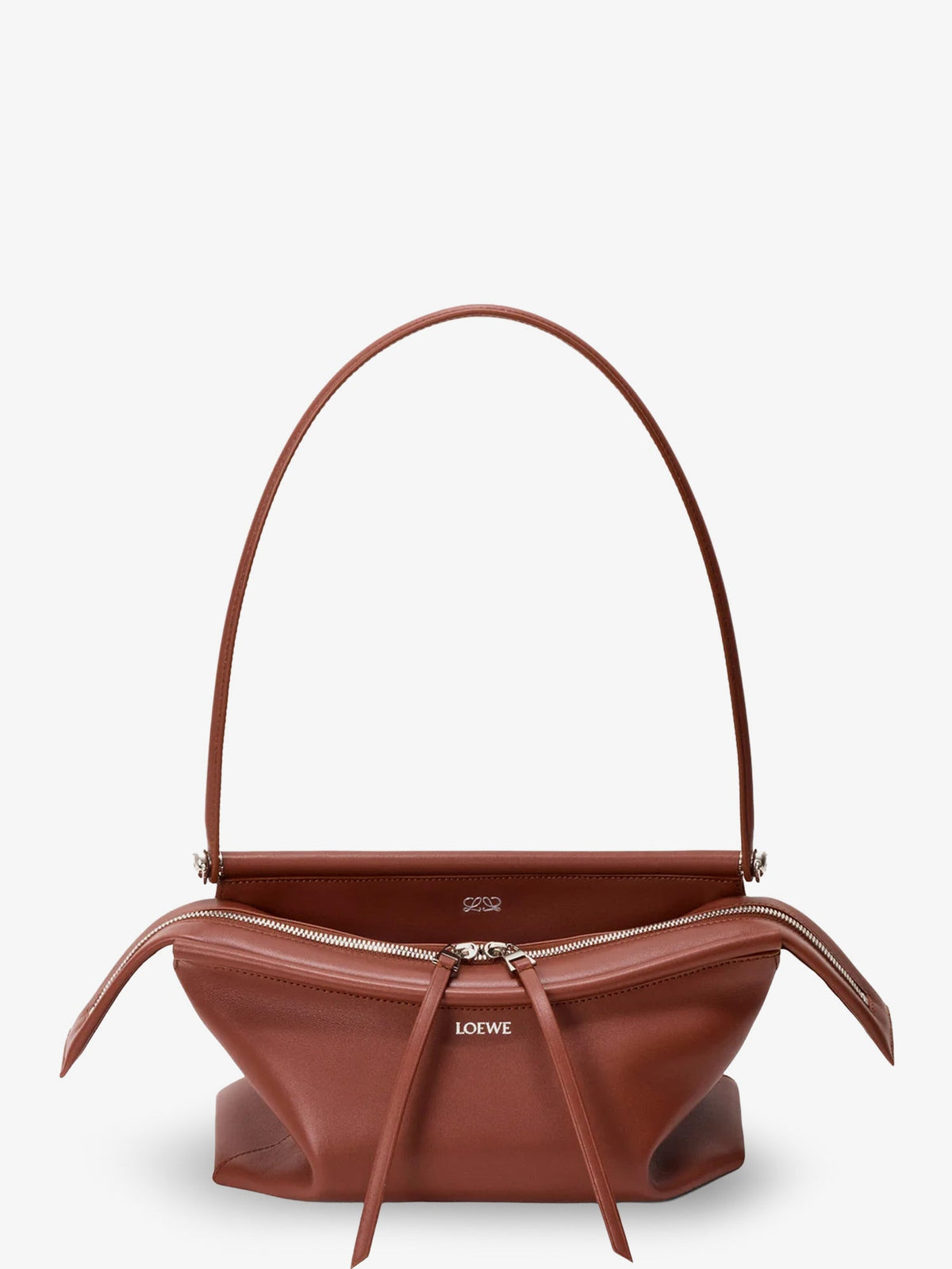 Loewe Whisker Small calfskin handbag - Cognac