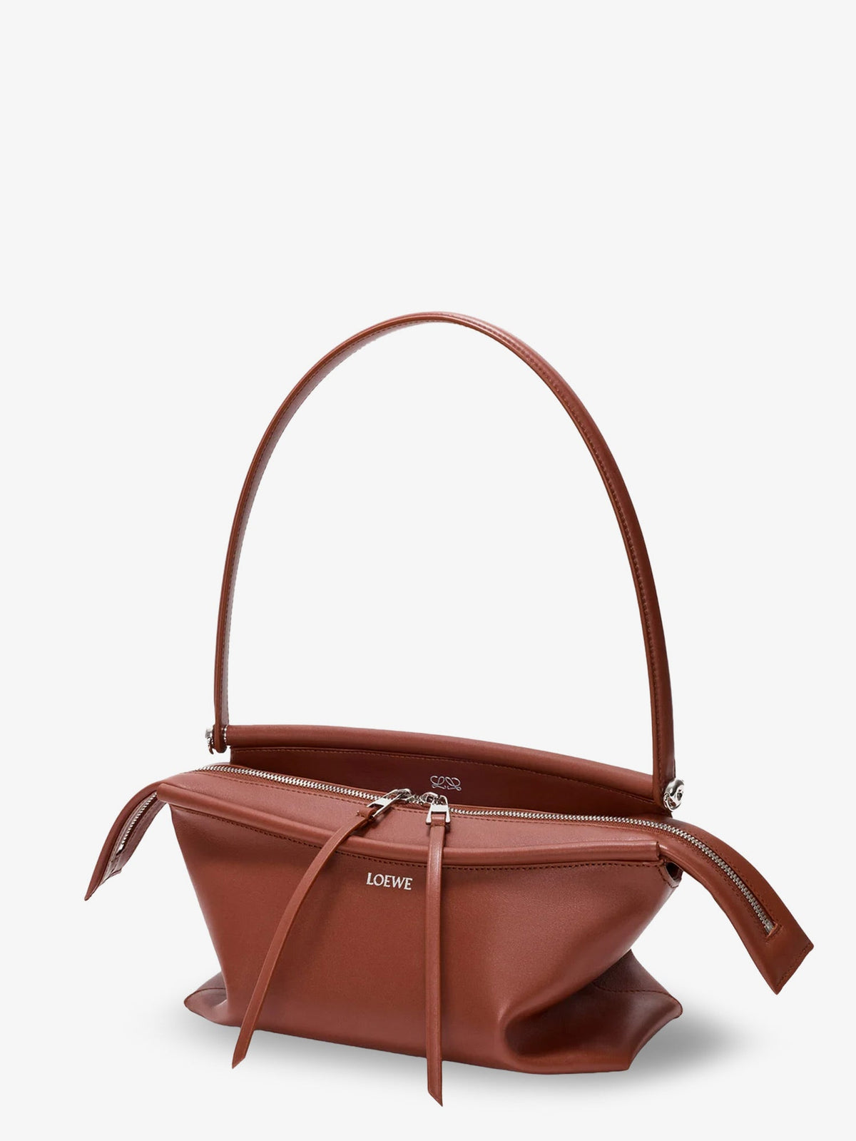 Loewe Whisker Small calfskin handbag - Cognac