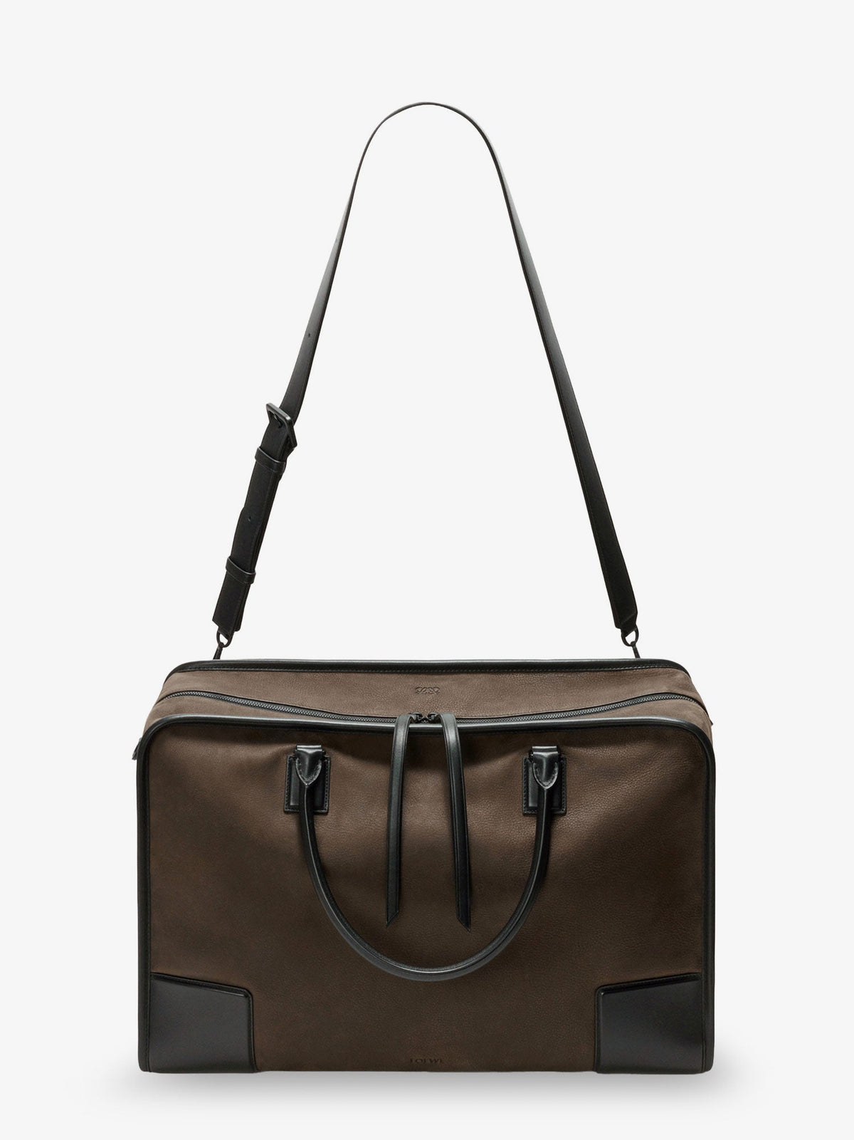 Loewe Amazona 180 Duffle Nubuck Handbag - Khaki
