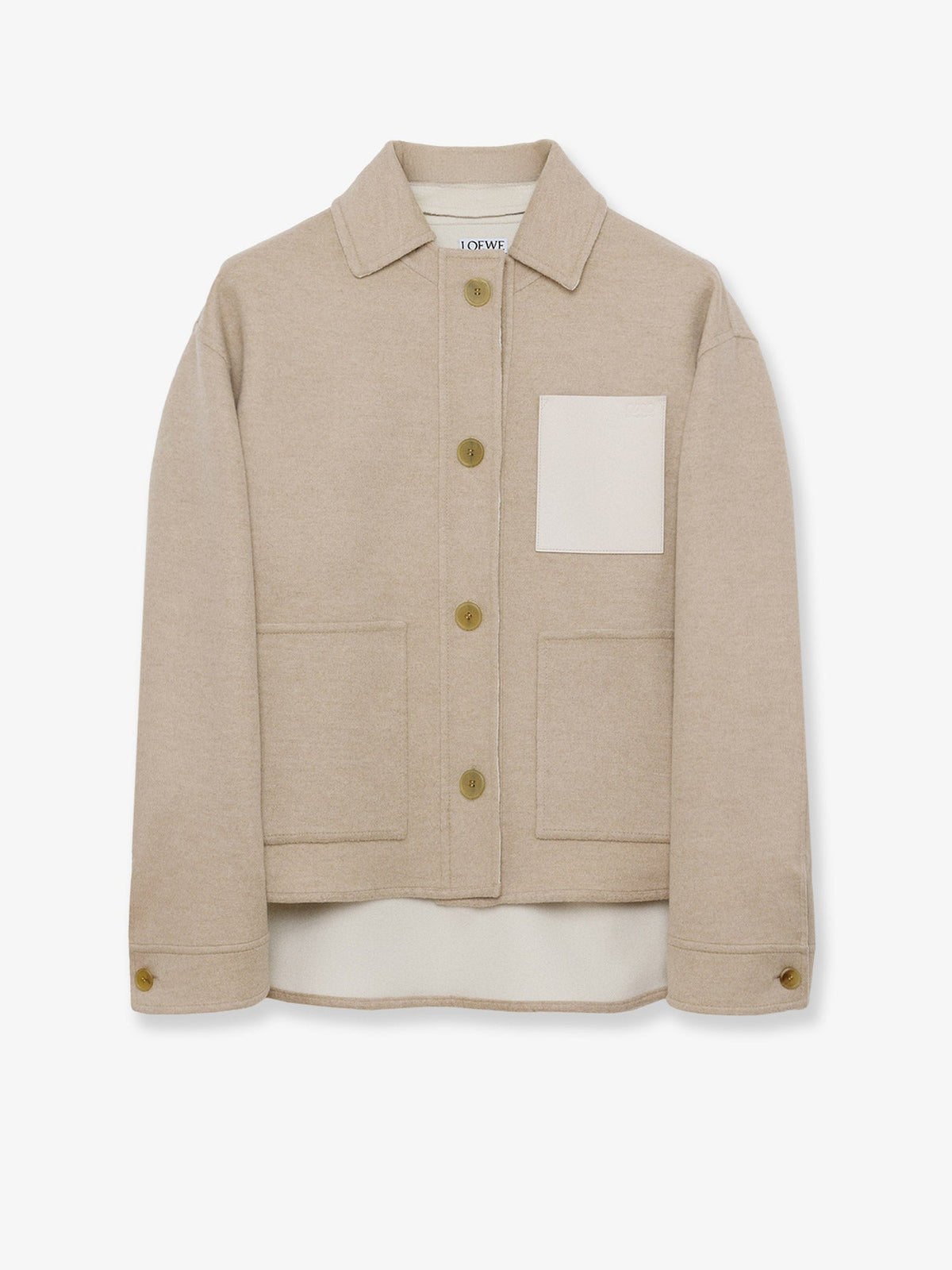 Loewe Workwear wool and cashmere jacket - Beigewhite