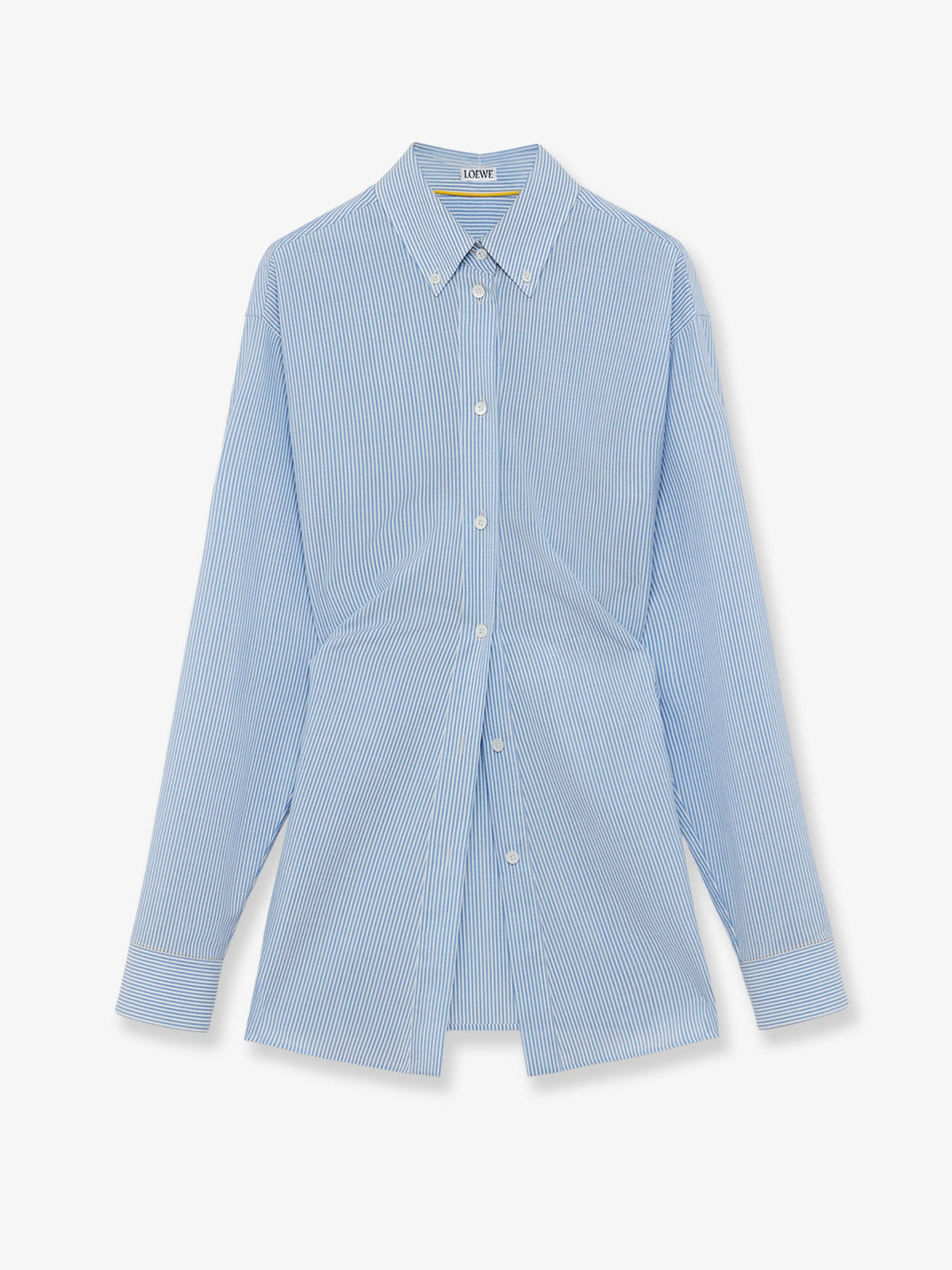 Loewe Lightweight wool striped shirt - Bluewhite