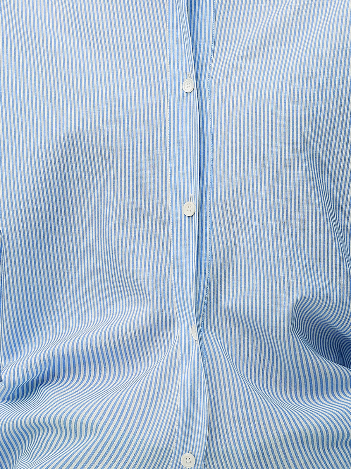 Loewe Lightweight wool striped shirt - Bluewhite