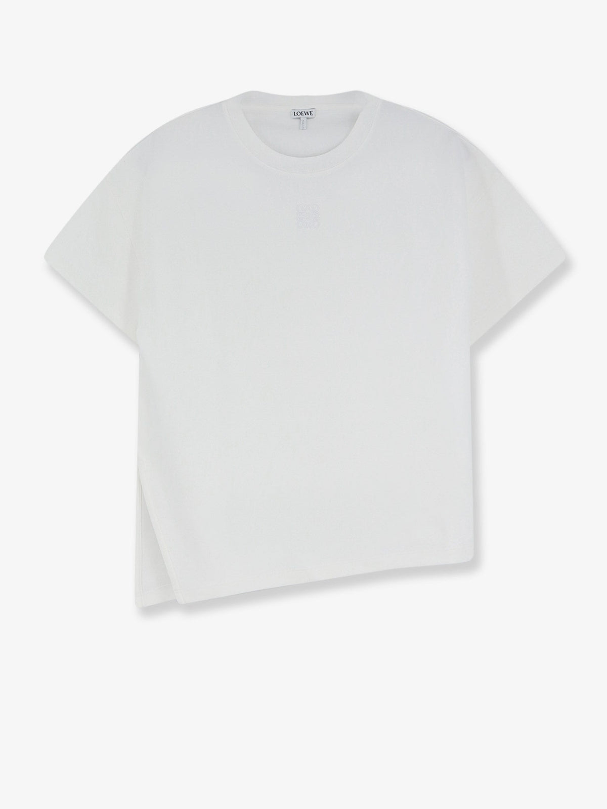 Loewe Asymmetric cotton blend t-shirt - White