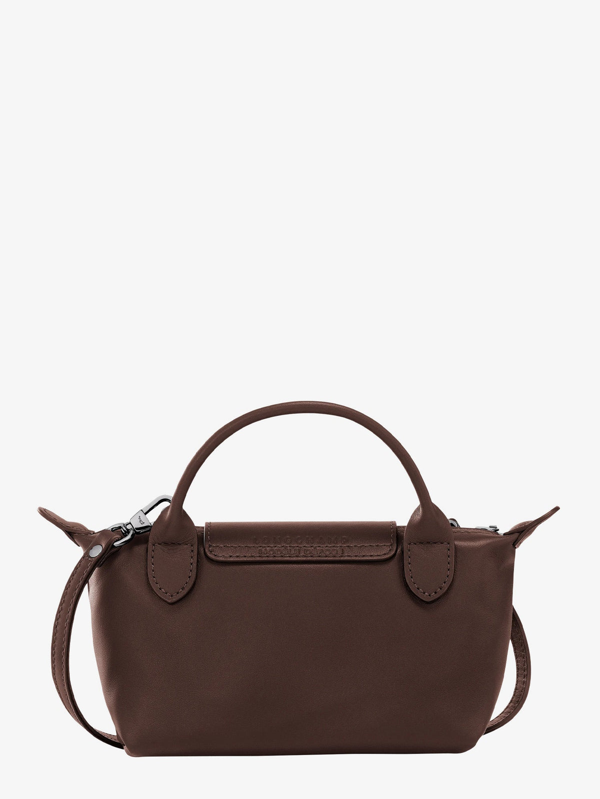Longchamp Le Pliage Xtra leather shoulder bag - Moka