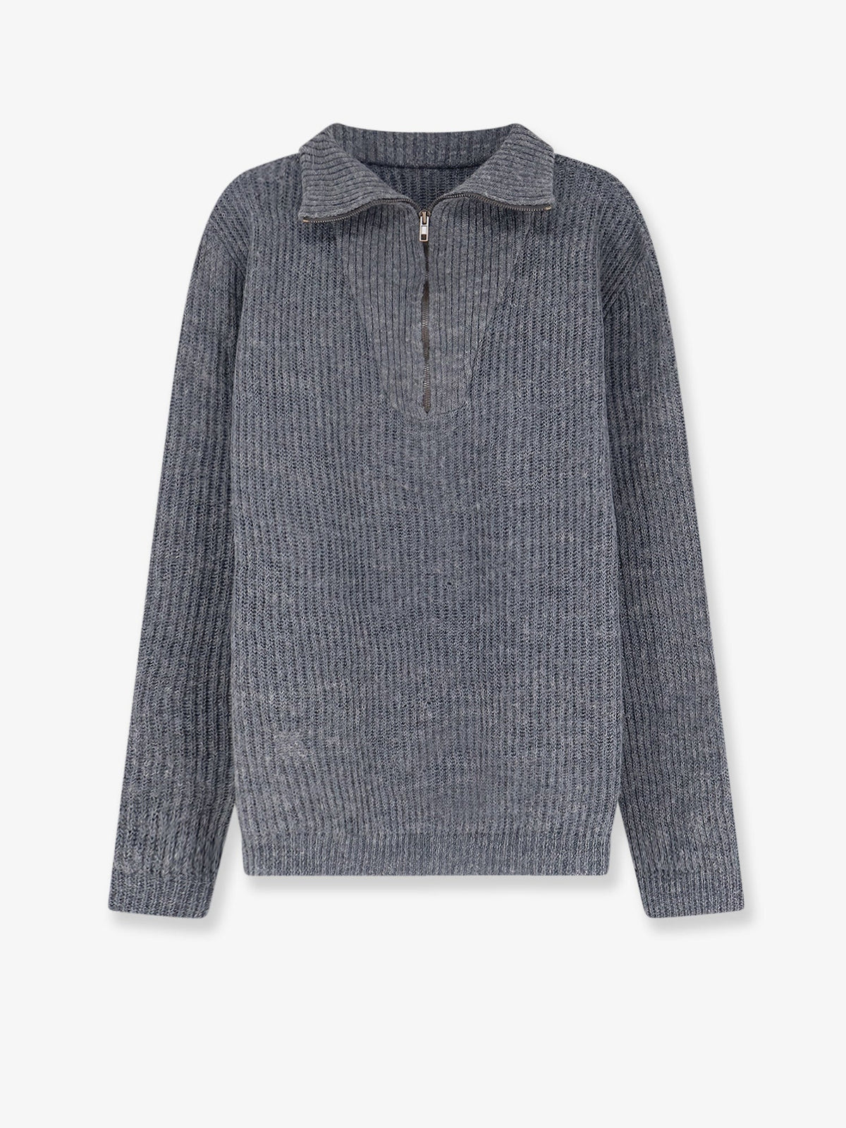 Maison Margiela Ribbed linen and wool blend sweater - Brown